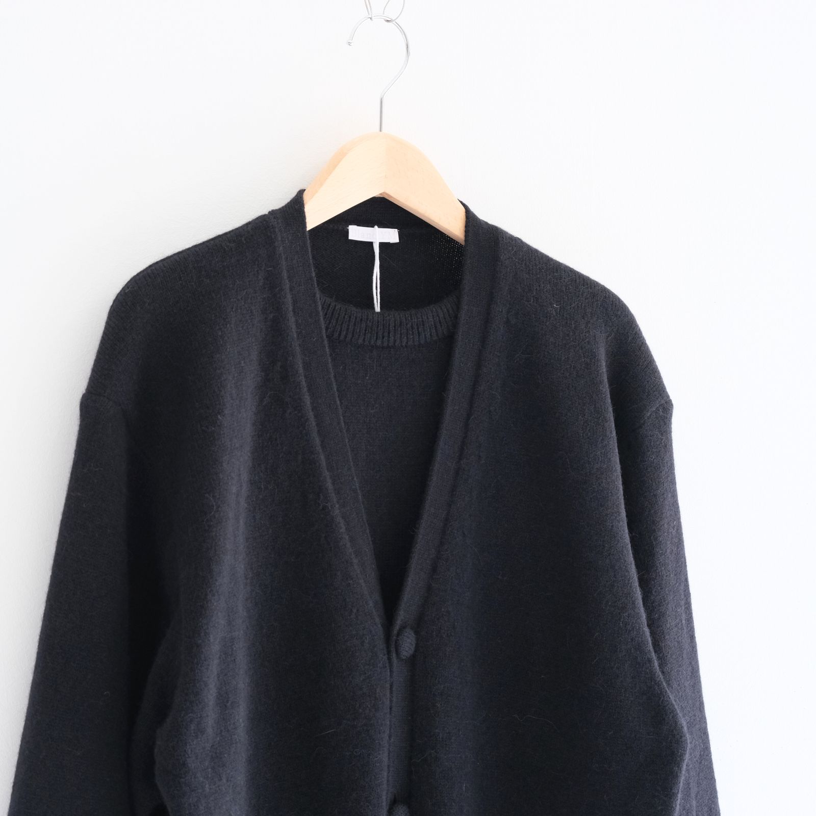 ALPACA ENSEMBLE KINT PULLOVER / ニット / アルパカ / ウール / BLACK