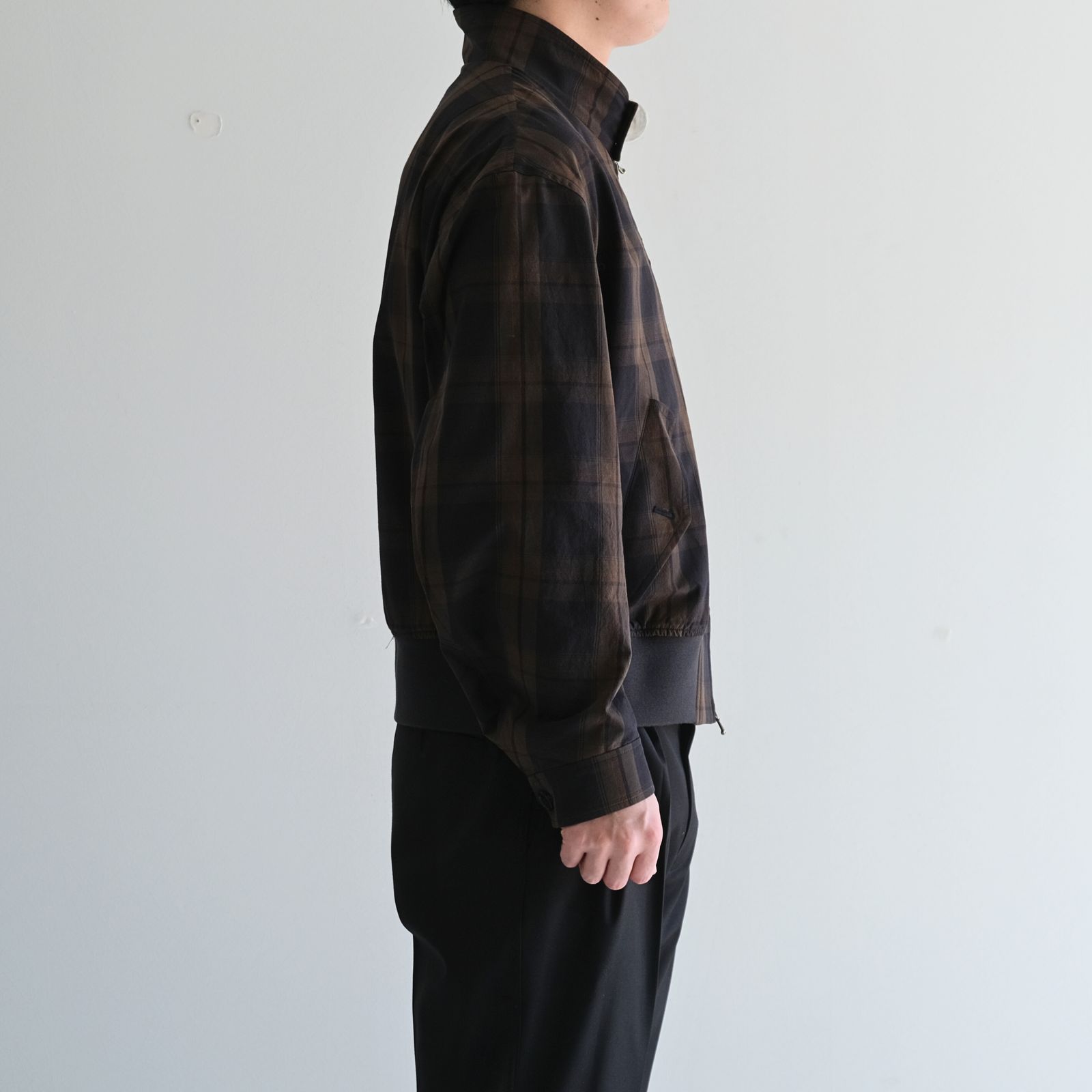 Huge Harrington Jacket / ハリントンジャケット / Olive-Check