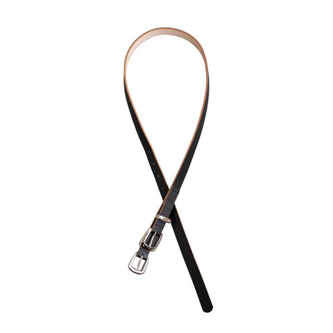 【入荷時期：2026年2月-3月頃】Elongated Leather Belt / ベルト / Black