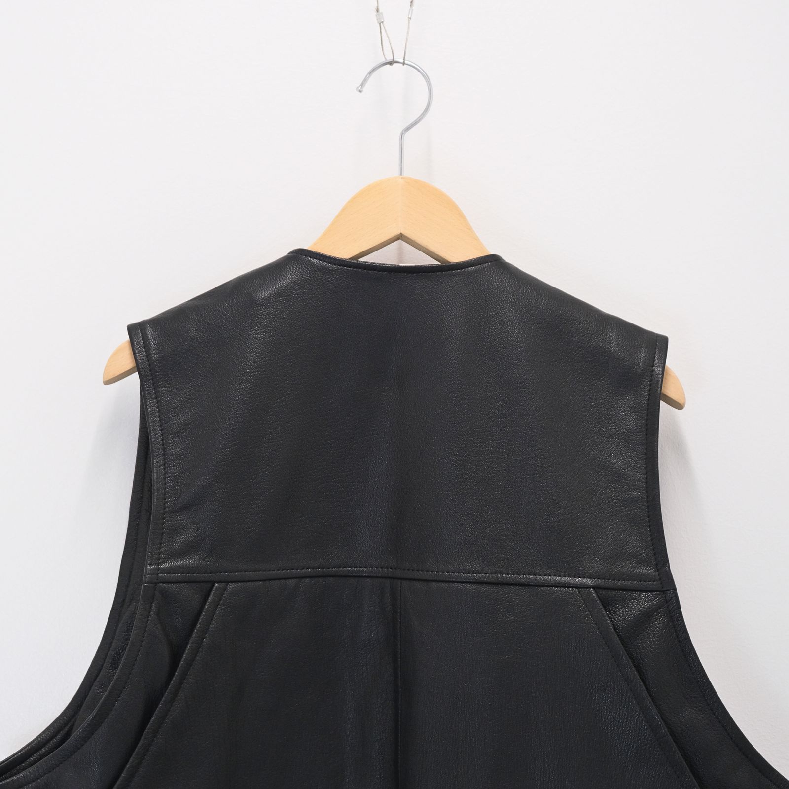 HUNTING VEST / レザーベスト / ゴートレザー