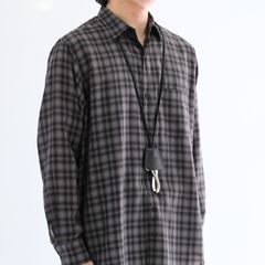 【残り1点】Leather Cord Crochet / レザー コード クロシェット（Black）