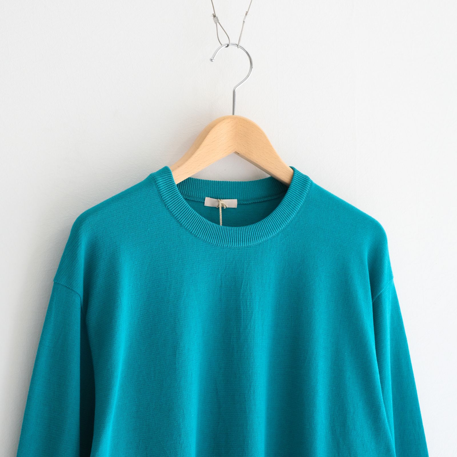 TWISTED COTTON KNIT PULLOVER / ニット / コットン / PEACOCK GREEN