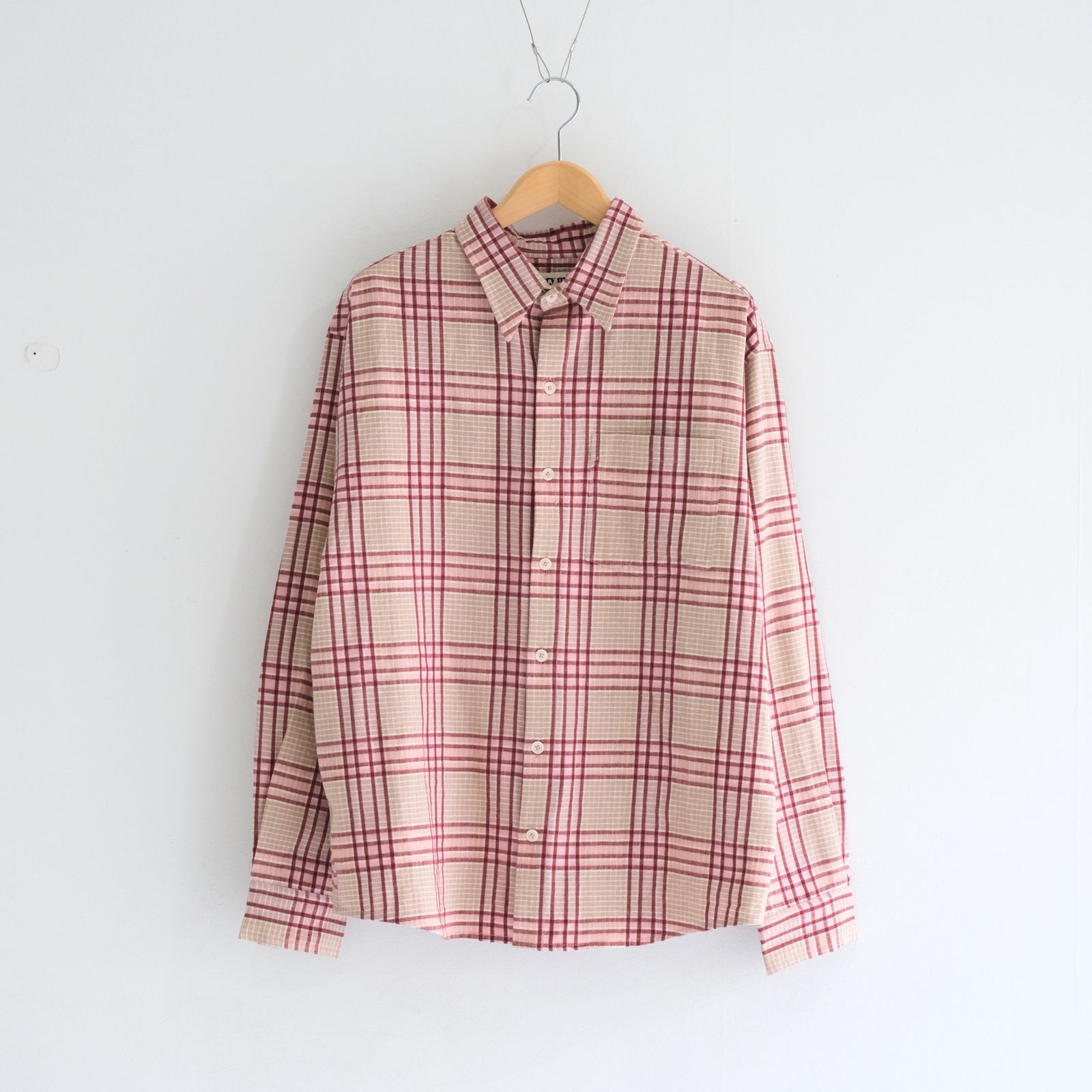 PLANE SHIRT / プレーンシャツ（FLORA CHECK HANDLOOM）