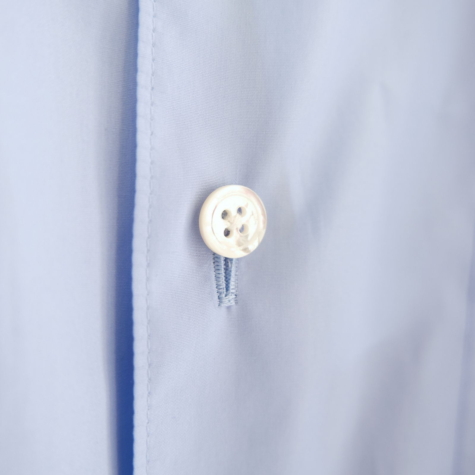 【販売開始 : 7/18 (土) 00:00~】Broad Cotton Wide Shirts（Sax Blue）