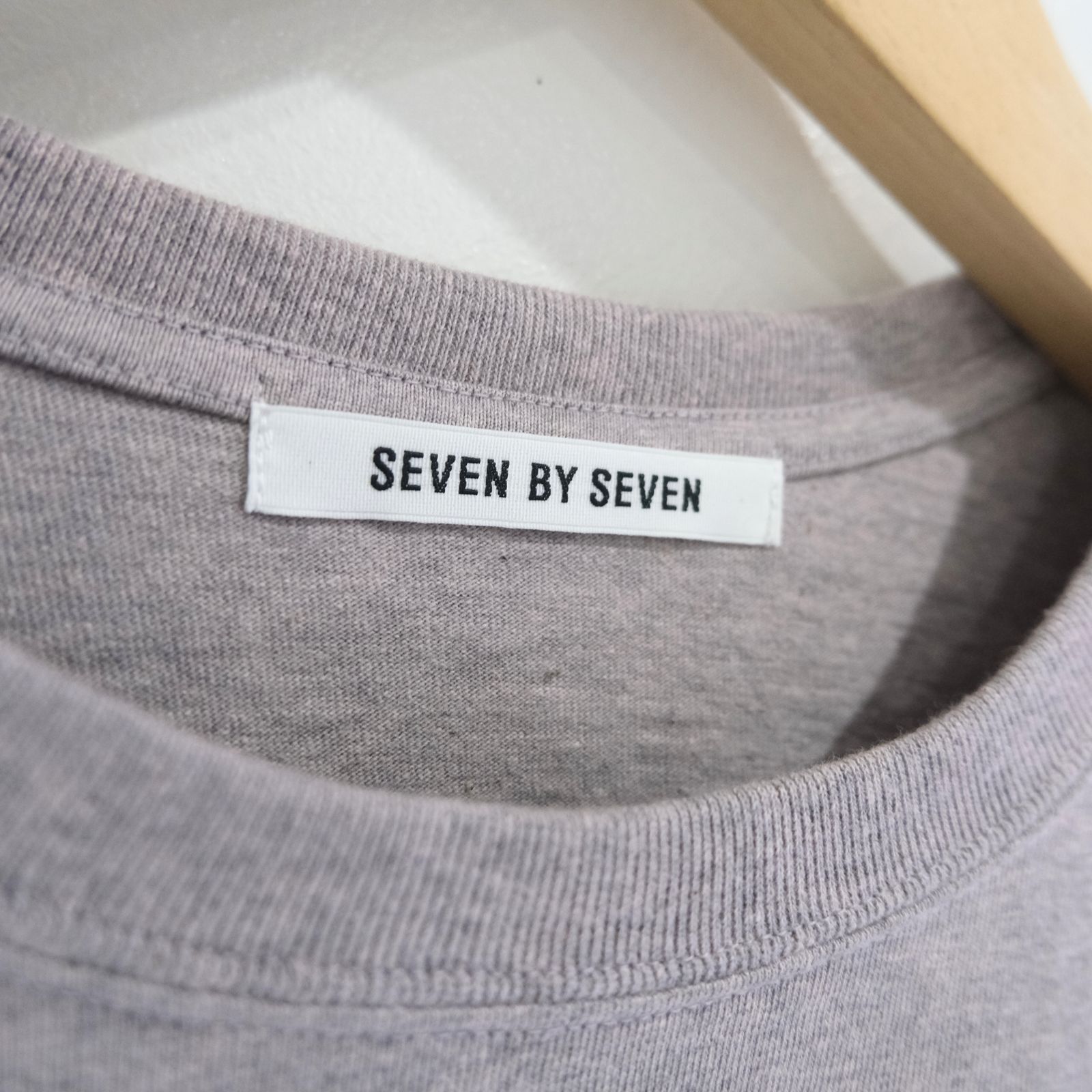 WRAP AROUND POCKET TEE L/S - Raffy plainstitch - / ロンT / ロングスリーブTシャツ / ラフィー / Pink