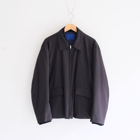 REVERSIBLE BLOUSON ‐Wool /Cotton slub Buffalo check‐ / ジャケット / ブルゾン / リバーシブル / プリマロフト / Navy・Blue