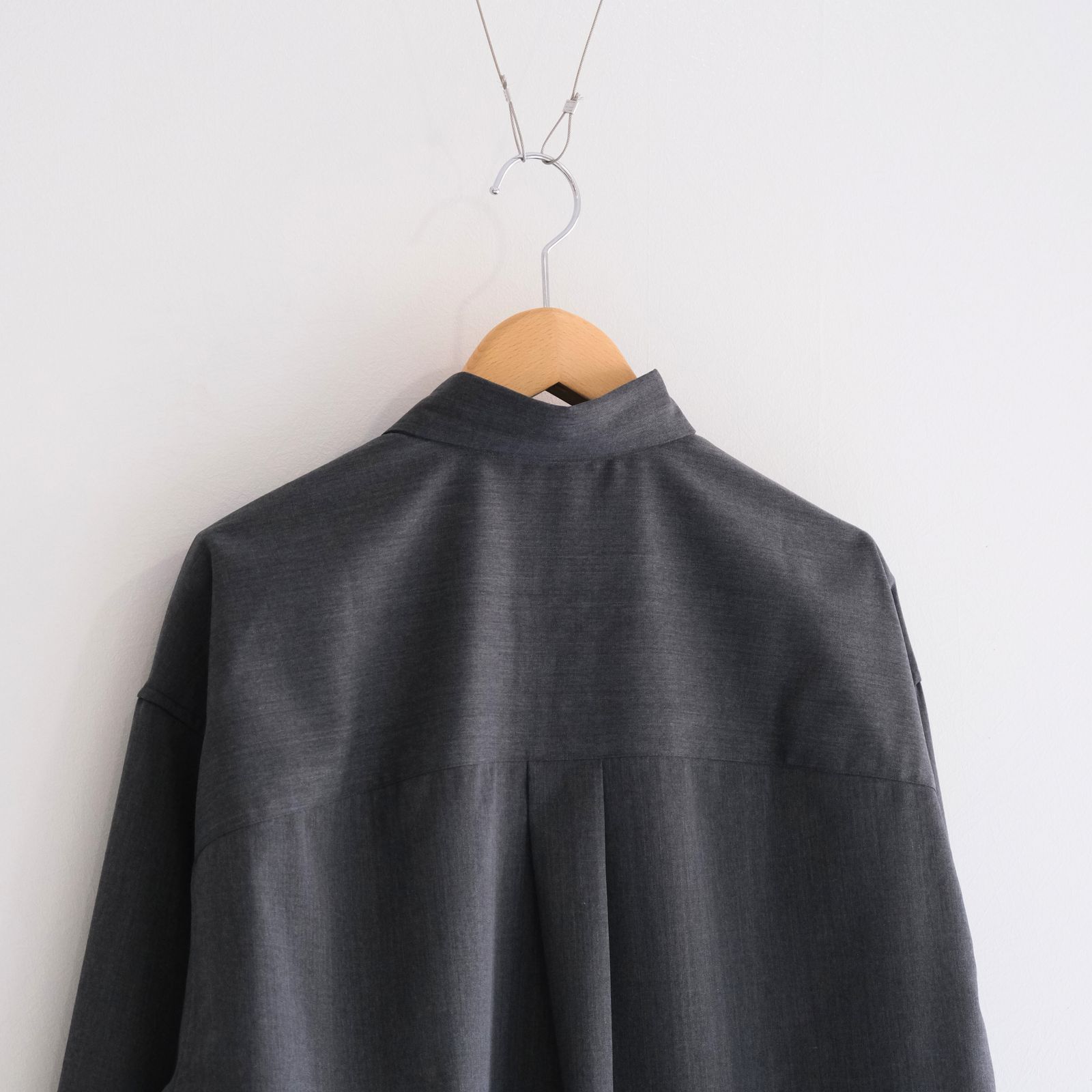 WOOL-POLY STANDARD SHIRT / シャツ / GRAY