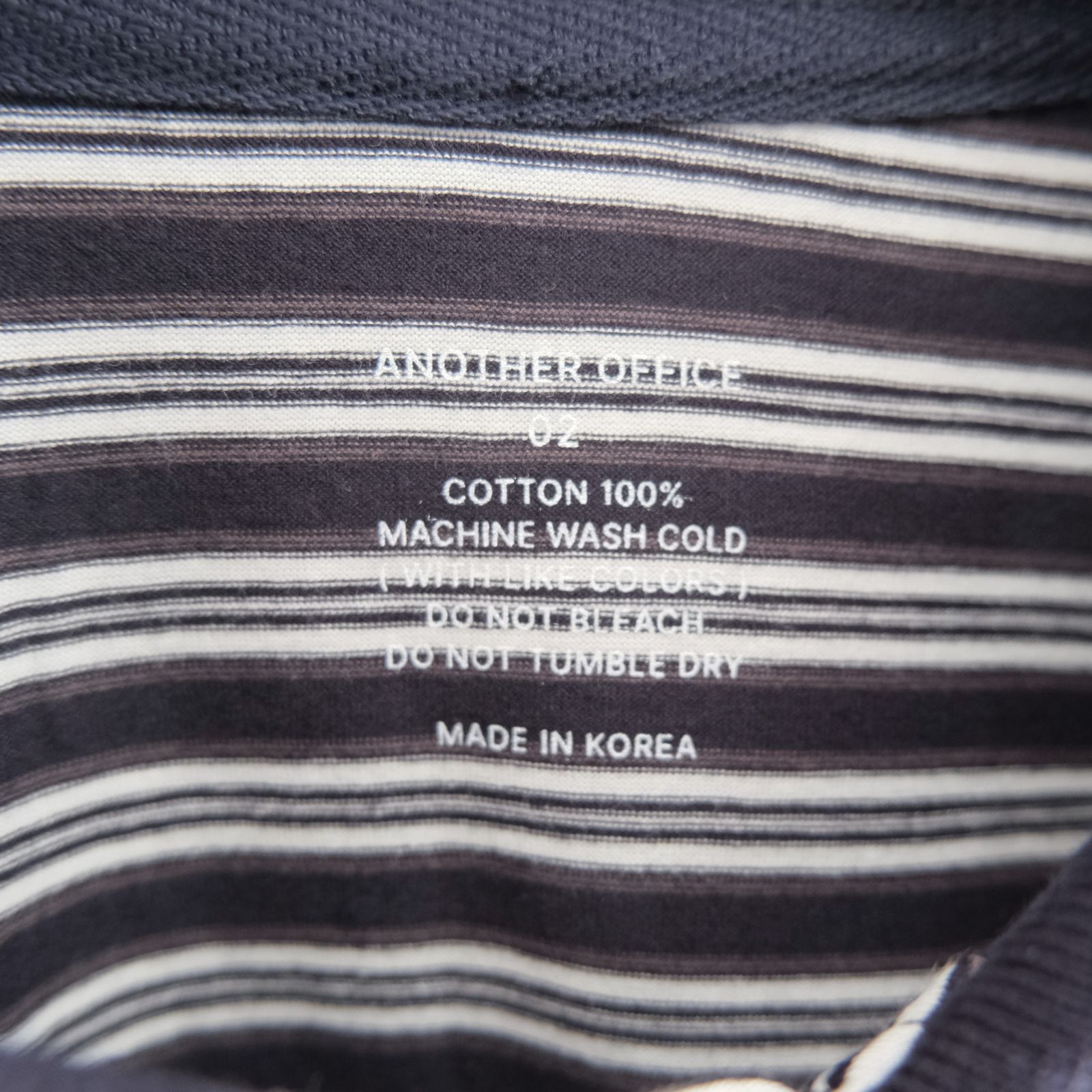 Brief Stripe Rugby TEE / ブリーフストライプラグビーTシャツ（NAVY）