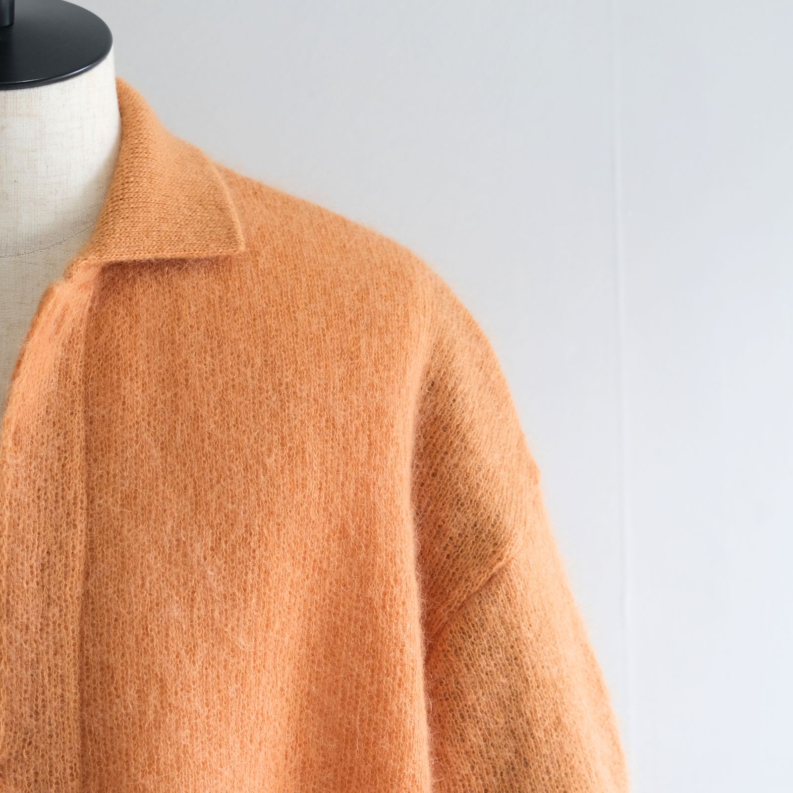 【残り1点】Kid Mohair Knit Shirts（Orange）