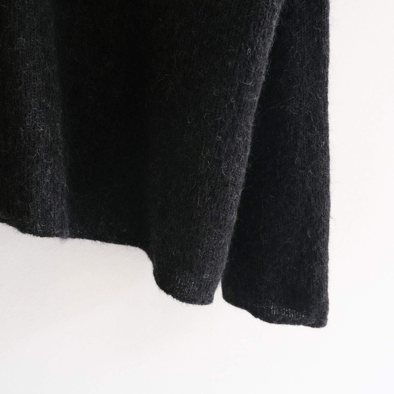 【残り1点】Kid Mohair Knit Shirts（Black）