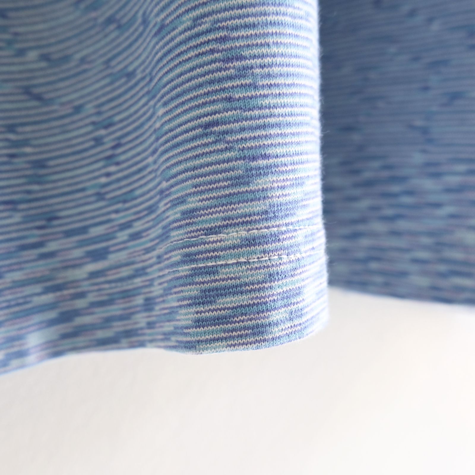 VORTEX TECHNICAL LOGO TEE fabric by SUN/kakke （MIX BLUE）