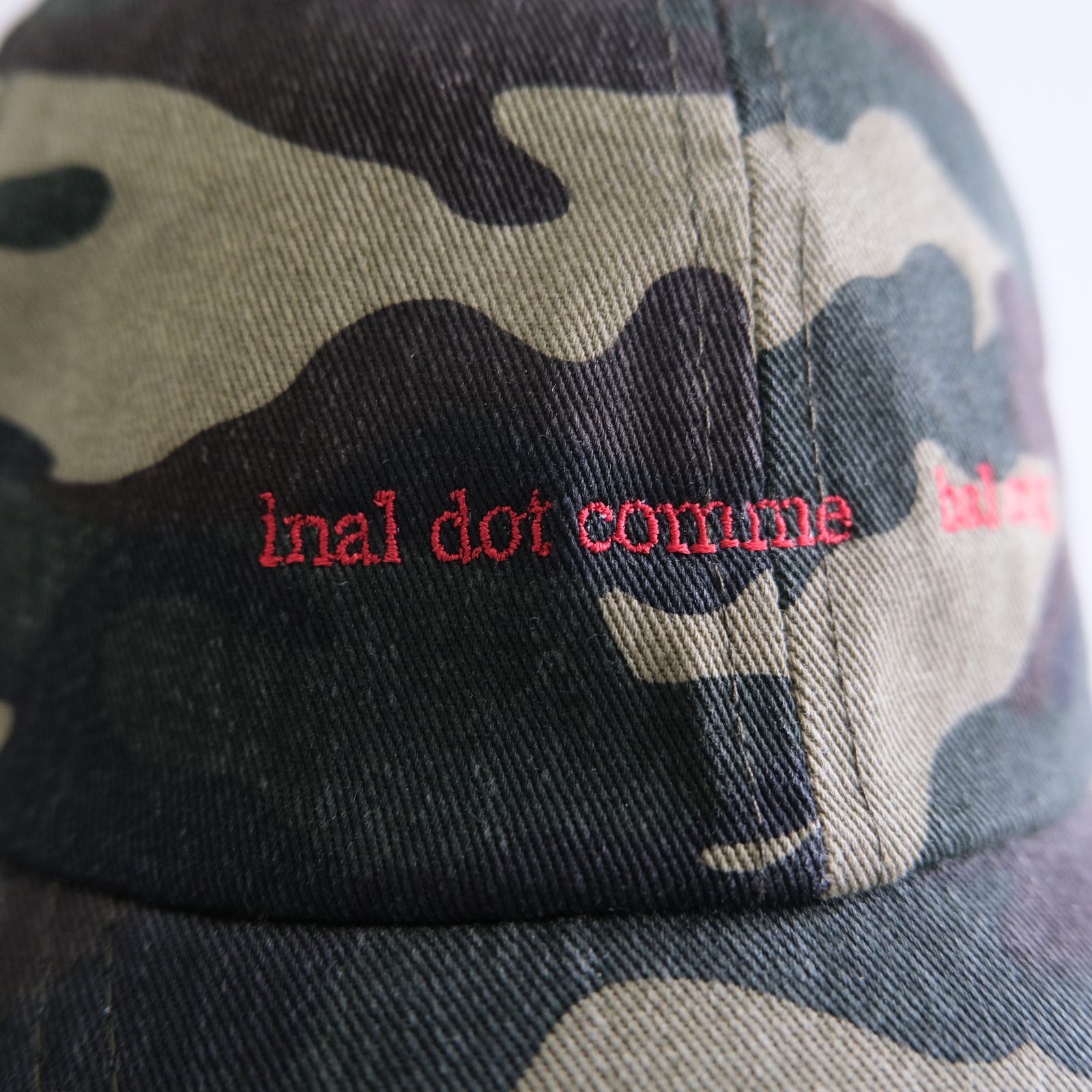 COTTON 6-PANEL HAT（WOOD LAND）