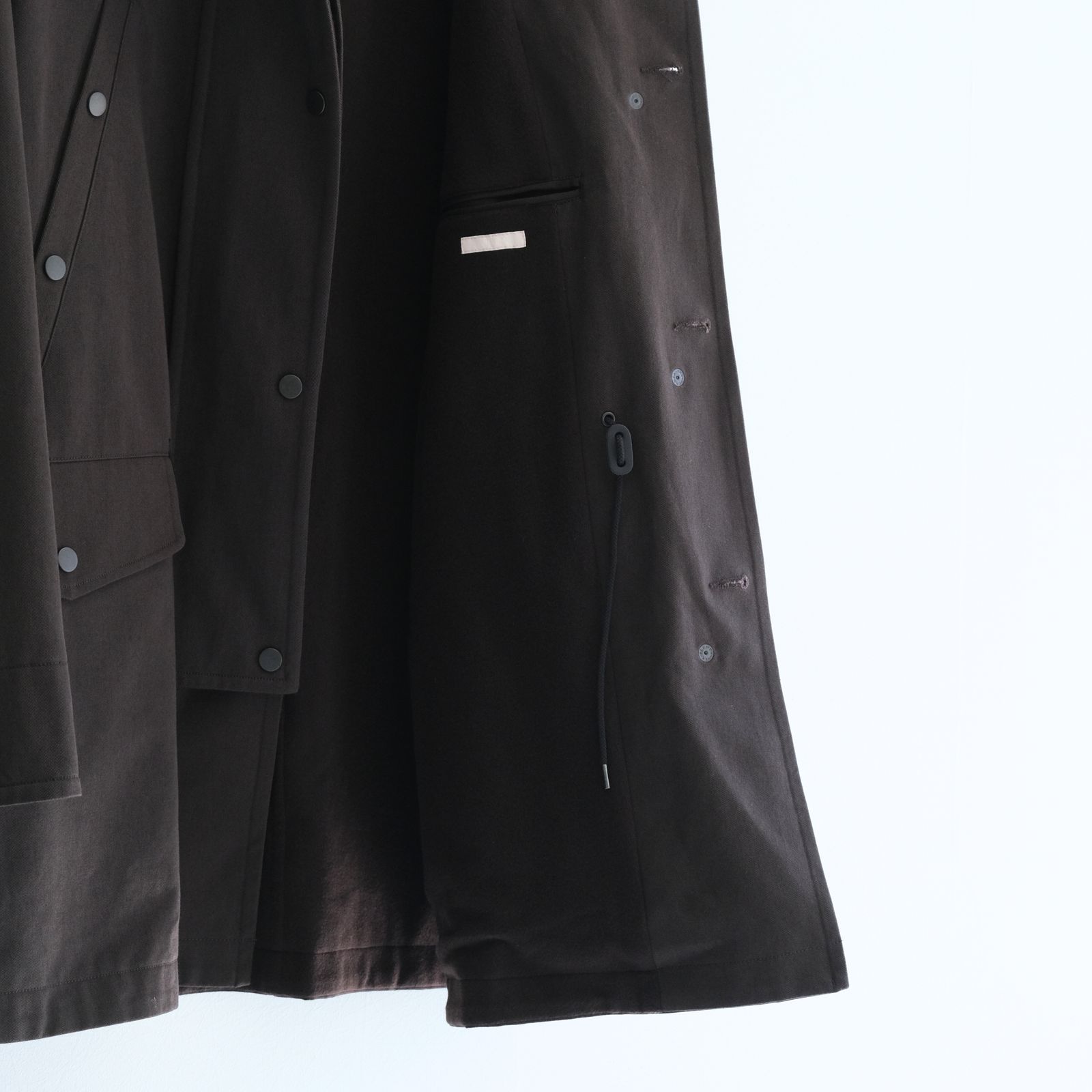 WASHED VINTAGE TWILL MIL-COAT / ジャケット / DARK BROWN
