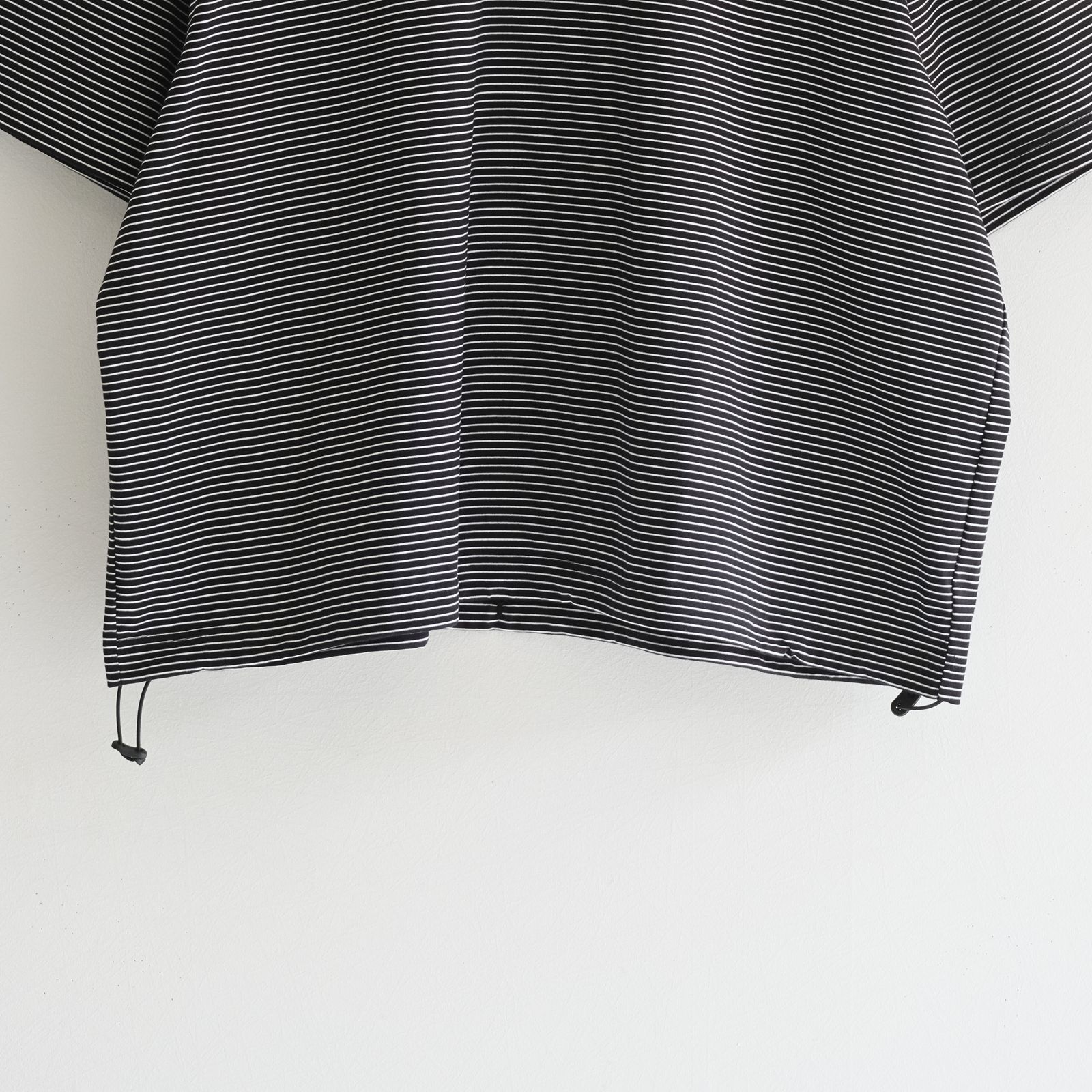 BALLOON BORDER SHORT SLEEVE T-SHIRT / Tシャツ / バルーン / ボーダー / BLACK × WHITE
