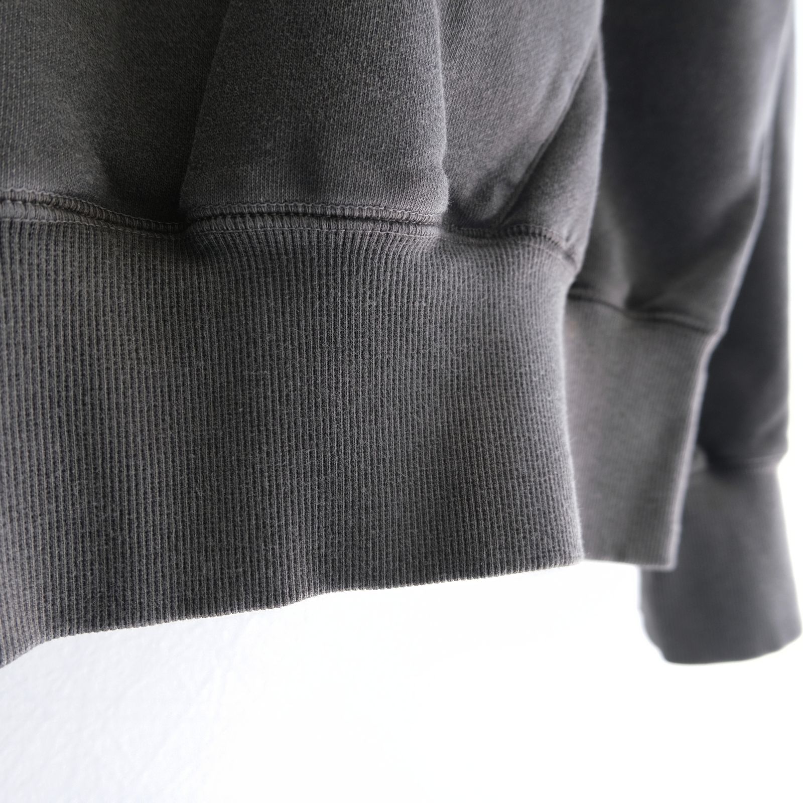 Processed Half-Zip Sweat Hoodie（Gray）