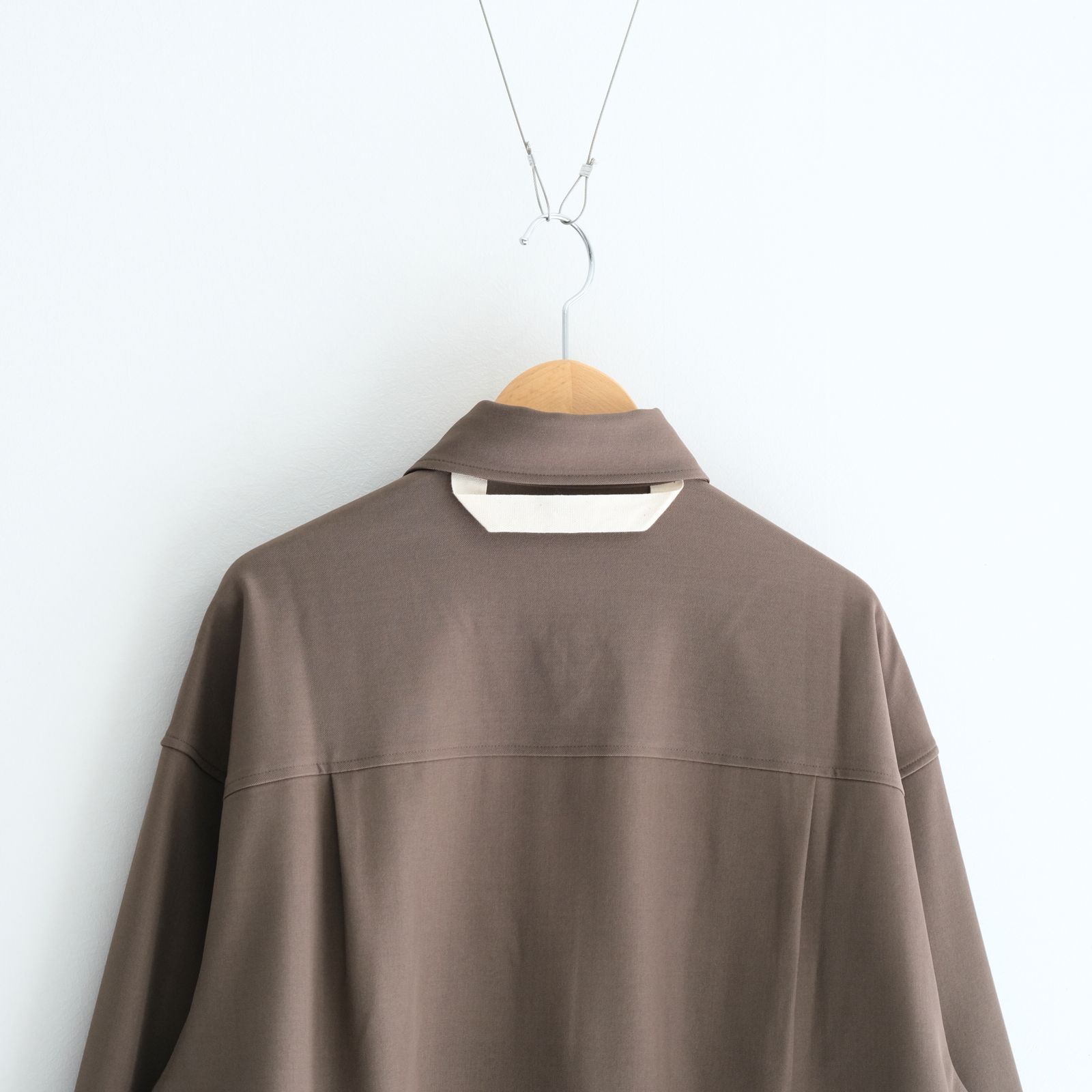 MERELY US LAZY OVERSHIRT / シャツ / 長袖 / DARK TAUPE