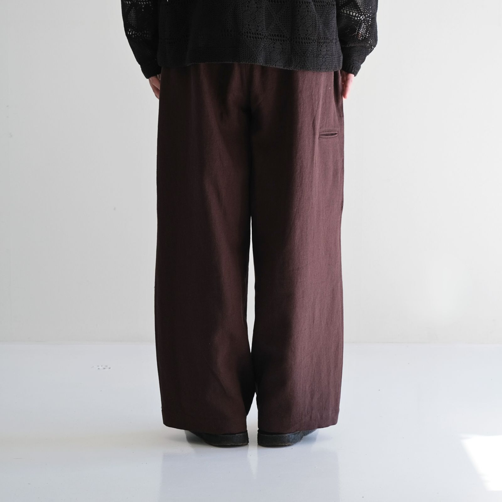 WIDE STRING PANTS / パンツ / CHOCOLATE