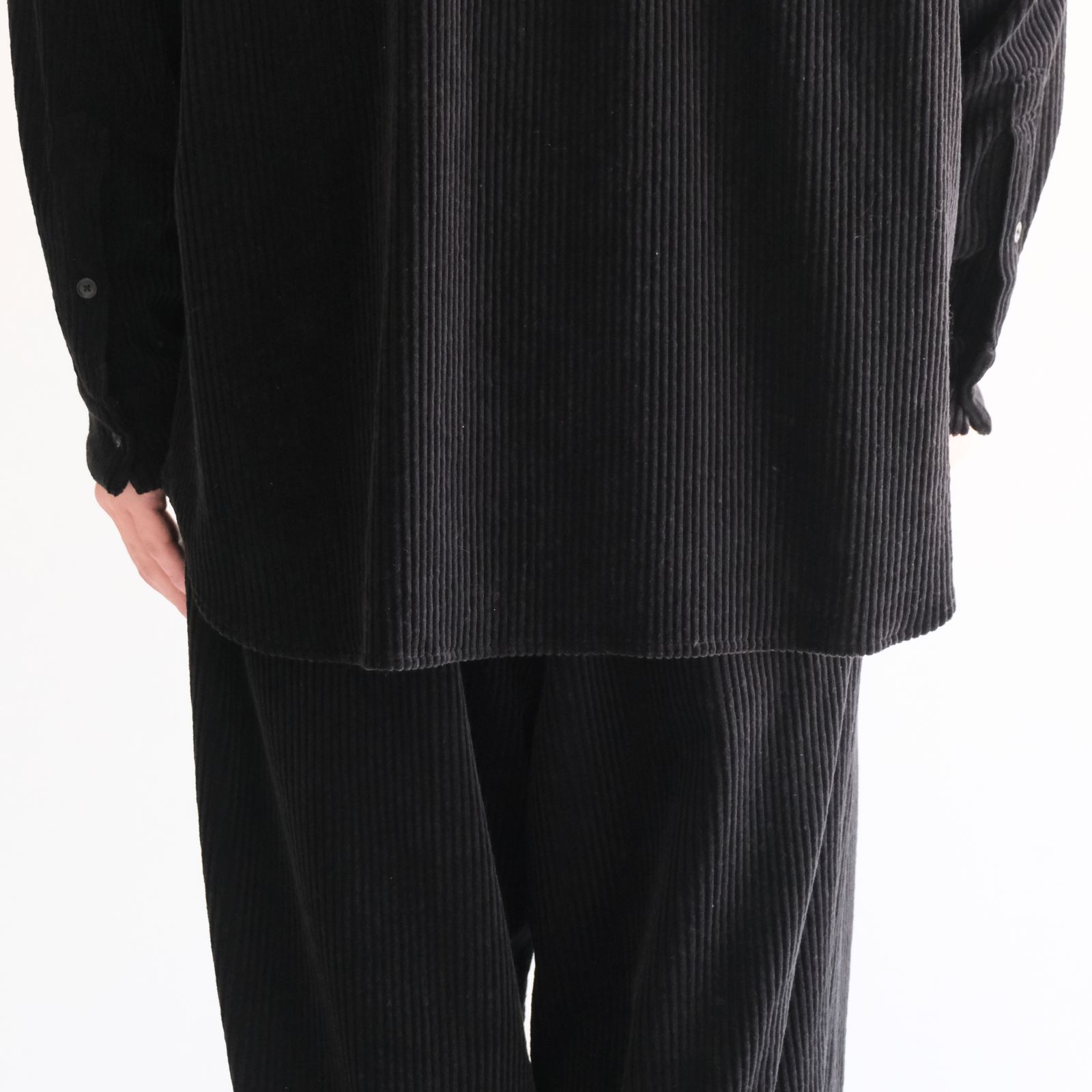 【残り1点】Corduroy Skipper Shirts（Black）