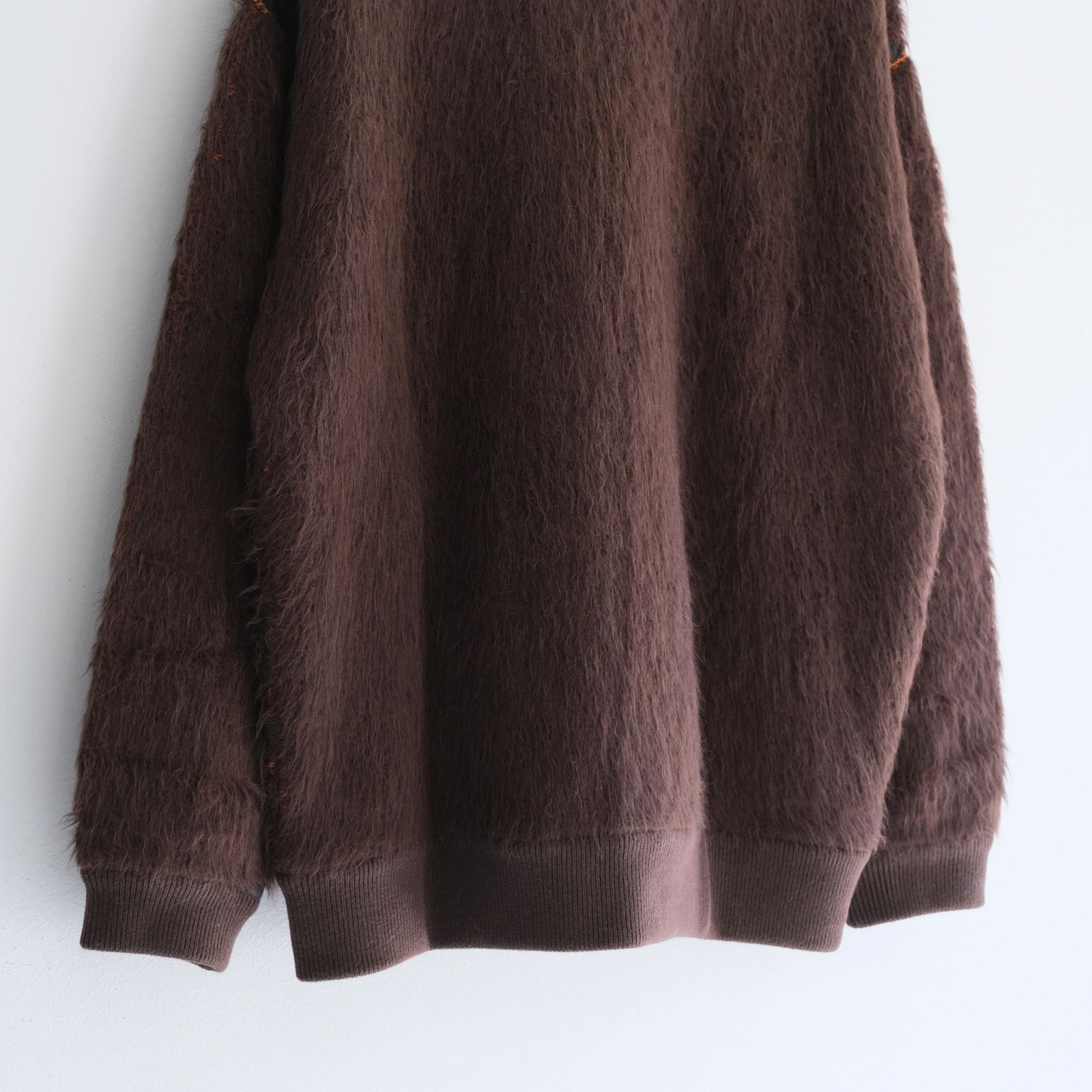 Suri Alpaca Bomber Jacket / ジャケット / ボンバージャケット / アルパカ / スリアルパカ / Dark Brown / Orange