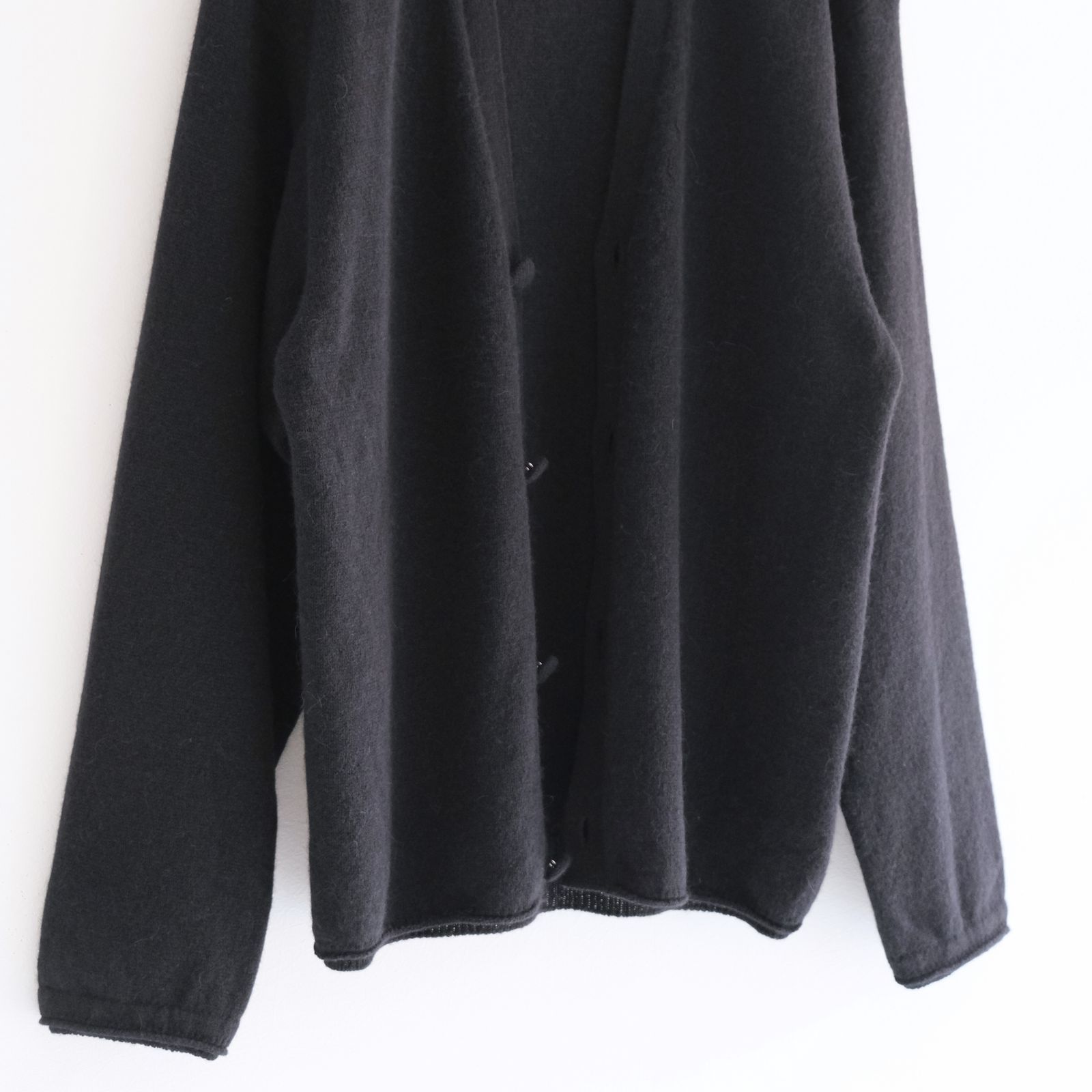 ALPACA ENSEMBLE KINT PULLOVER / ニット / アルパカ / ウール / BLACK