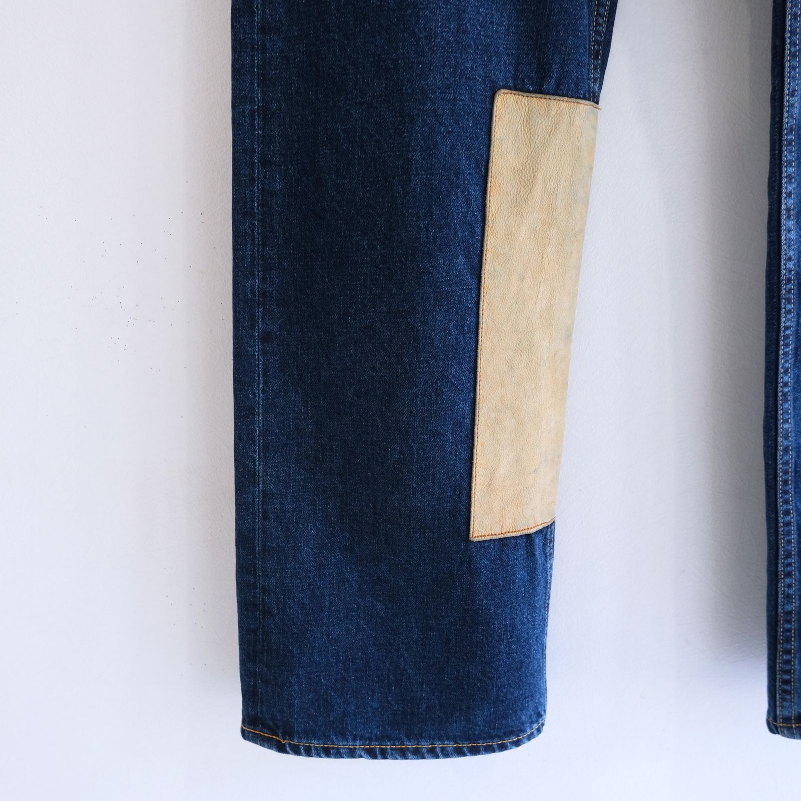 "JUDE II" LEATHER New Standard Straight by 12oz Denim（BLUE）