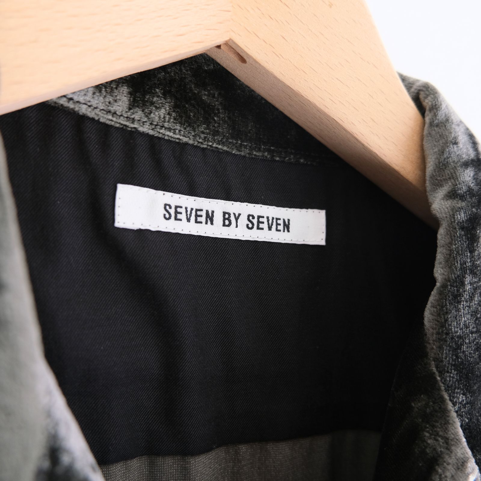 VELVET OPEN COLLAR SHIRTS ‐Silk Rayon‐ / シャツ / 開襟シャツ / シルク / レーヨン / ベルベット / Black