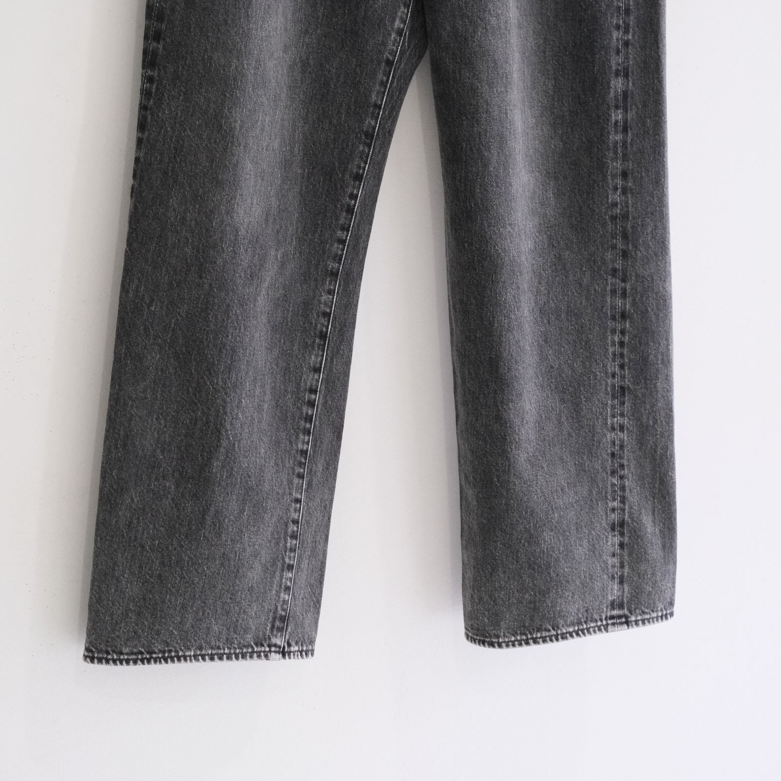 VINTAGE WASHED SELVEDGE BLACK DENIM 5P PANTS / パンツ / デニム / 5ポケット / FADED BLACK