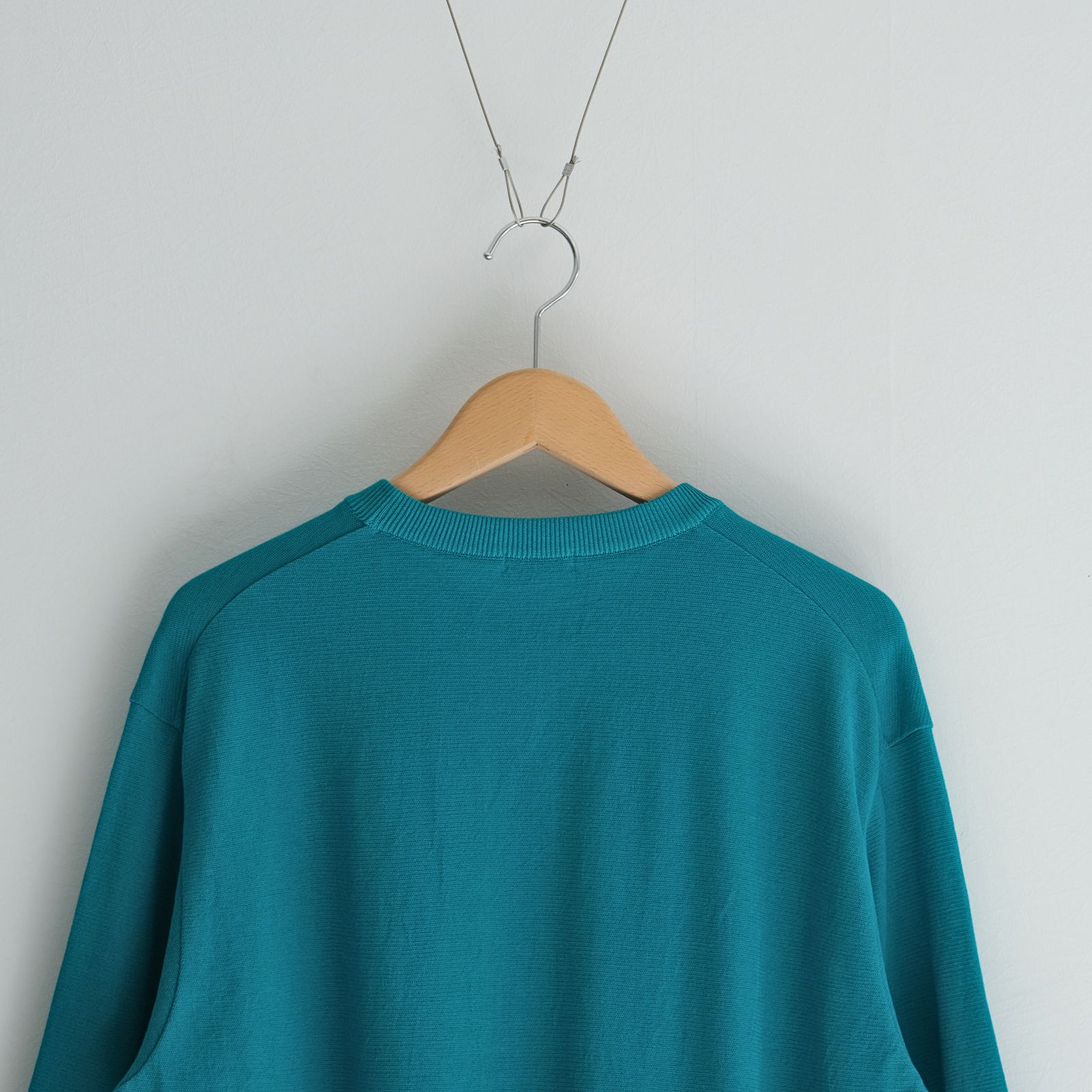 TWISTED COTTON KNIT PULLOVER / ニット / コットン / PEACOCK GREEN