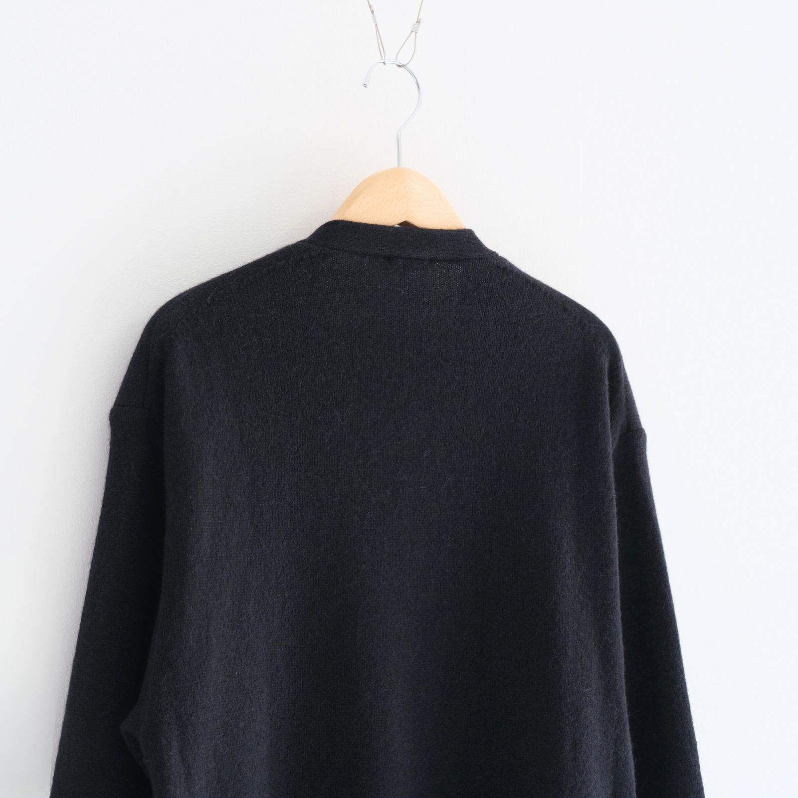 ALPACA ENSEMBLE KINT PULLOVER / ニット / アルパカ / ウール / BLACK