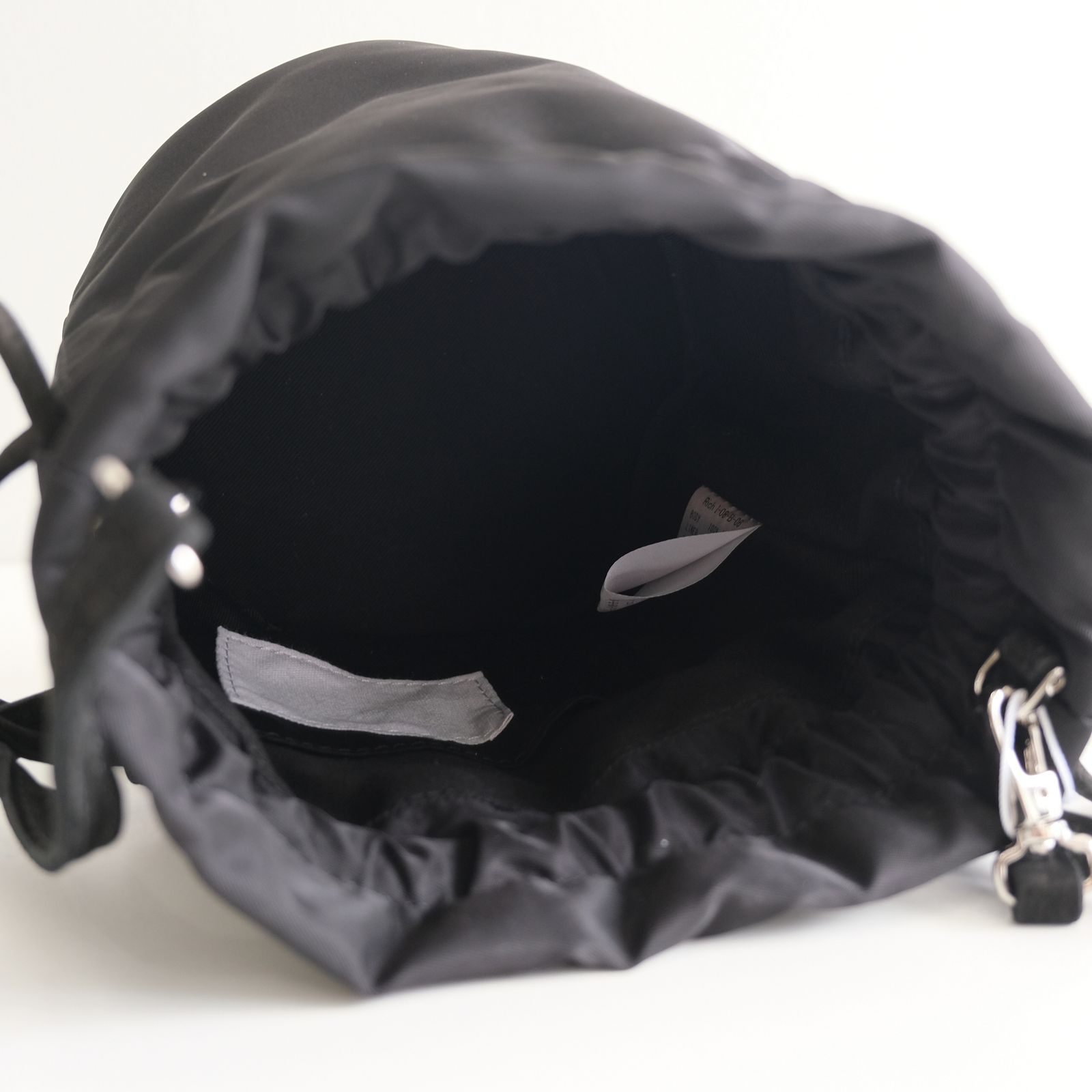 LARME NYLON LEATHER CODE PURSE / バッグ / ナイロン / BLACK