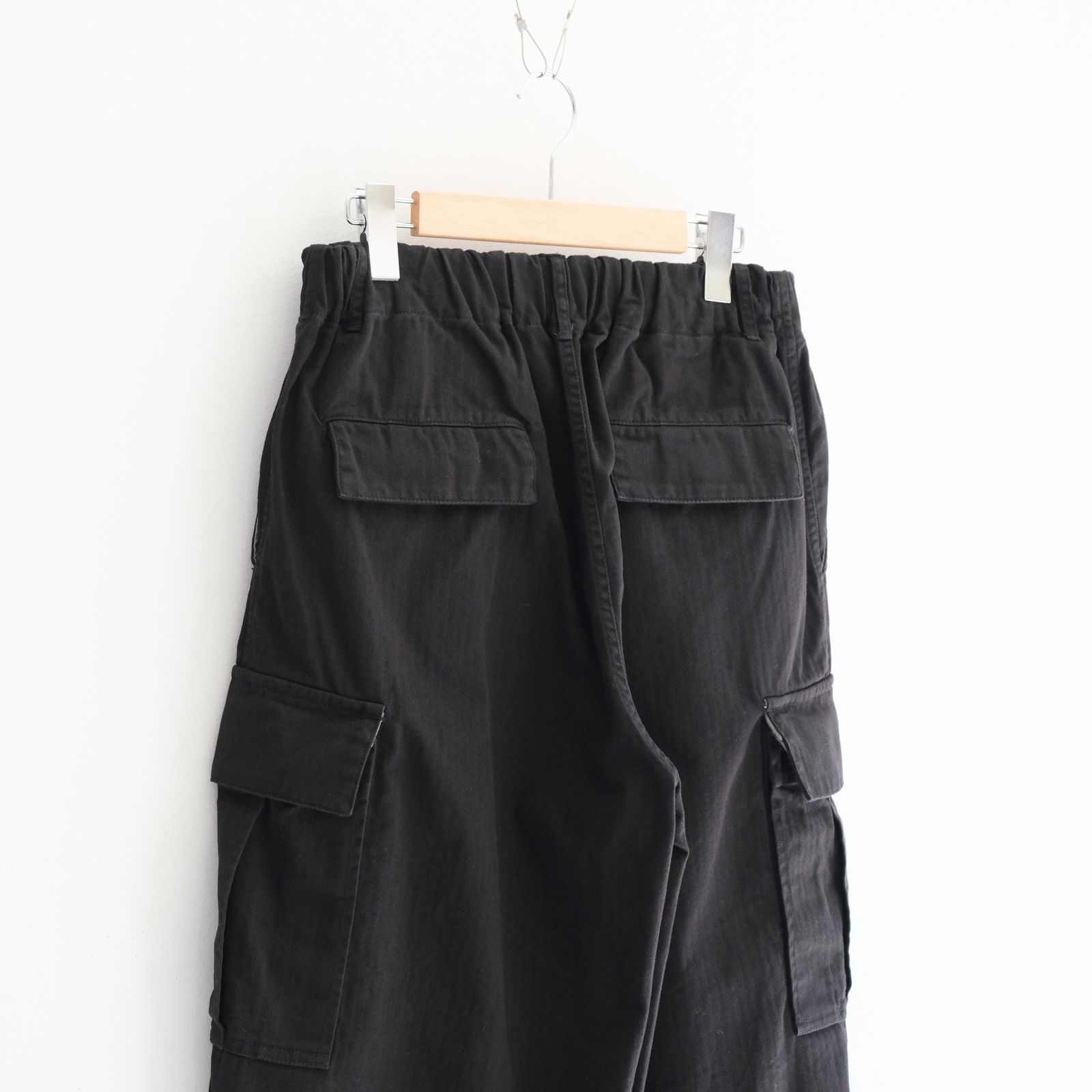 Herringbone 6-Pocket Pants / パンツ / カーゴパンツ / ヘリンボーン / BLACK