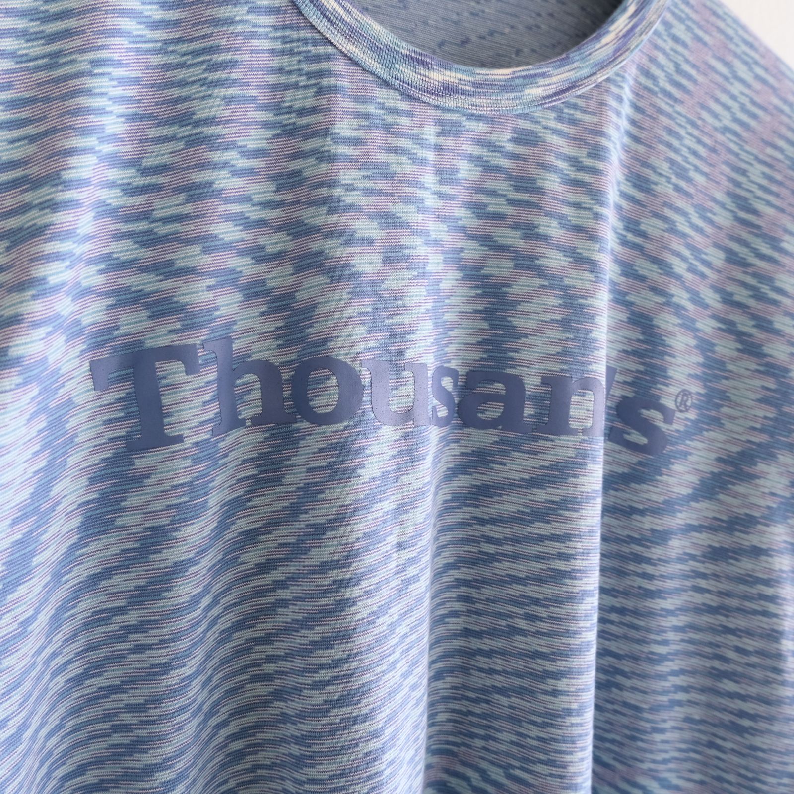 VORTEX TECHNICAL LOGO TEE fabric by SUN/kakke （MIX BLUE）