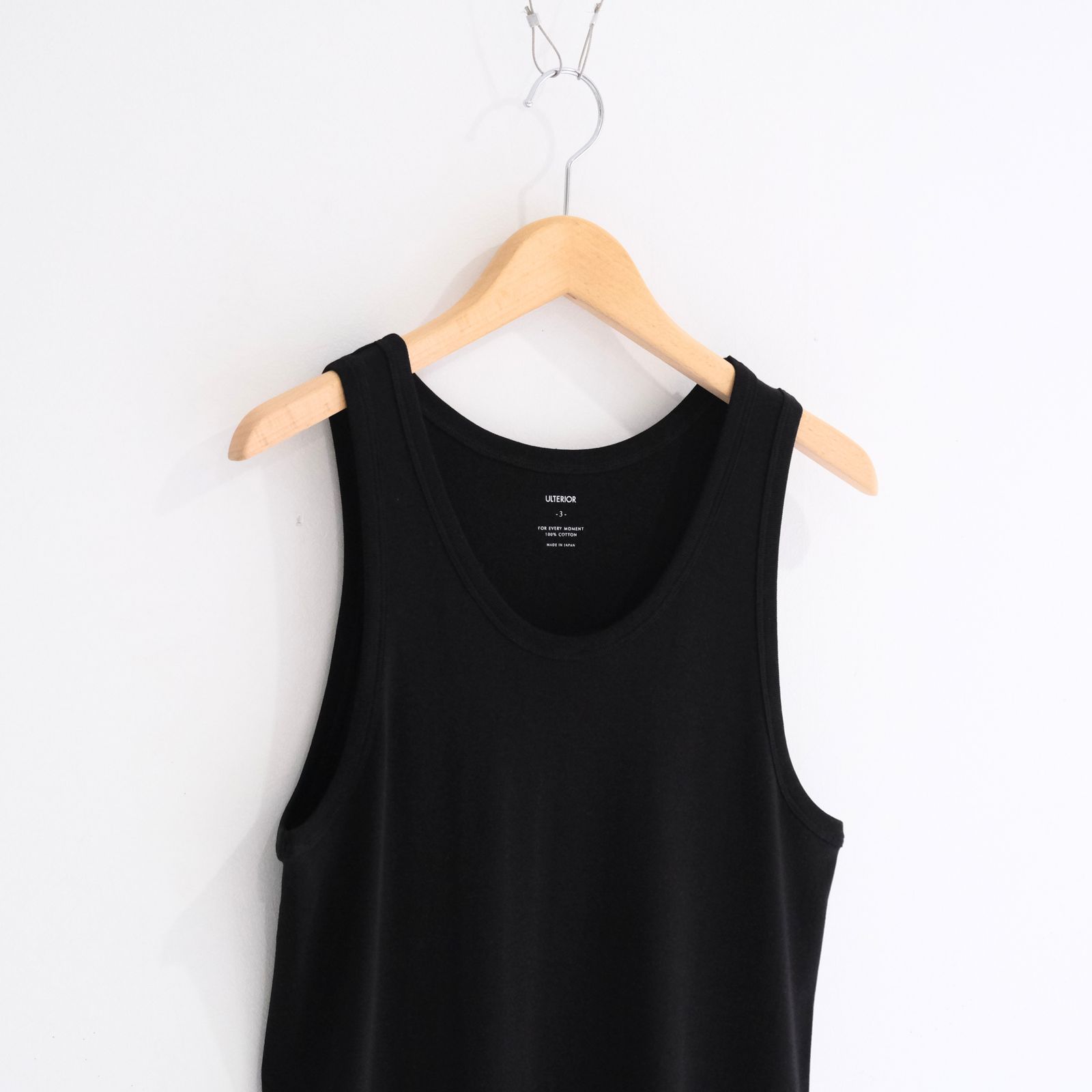 TUBULAR TANK TOP / チューブラー タンクトップ（BLACK）