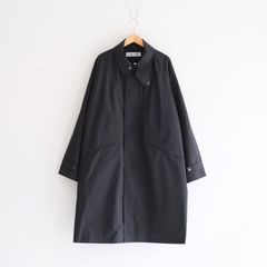 WATER RESISTANT WOOL BALMACAAN COAT（BLACK）