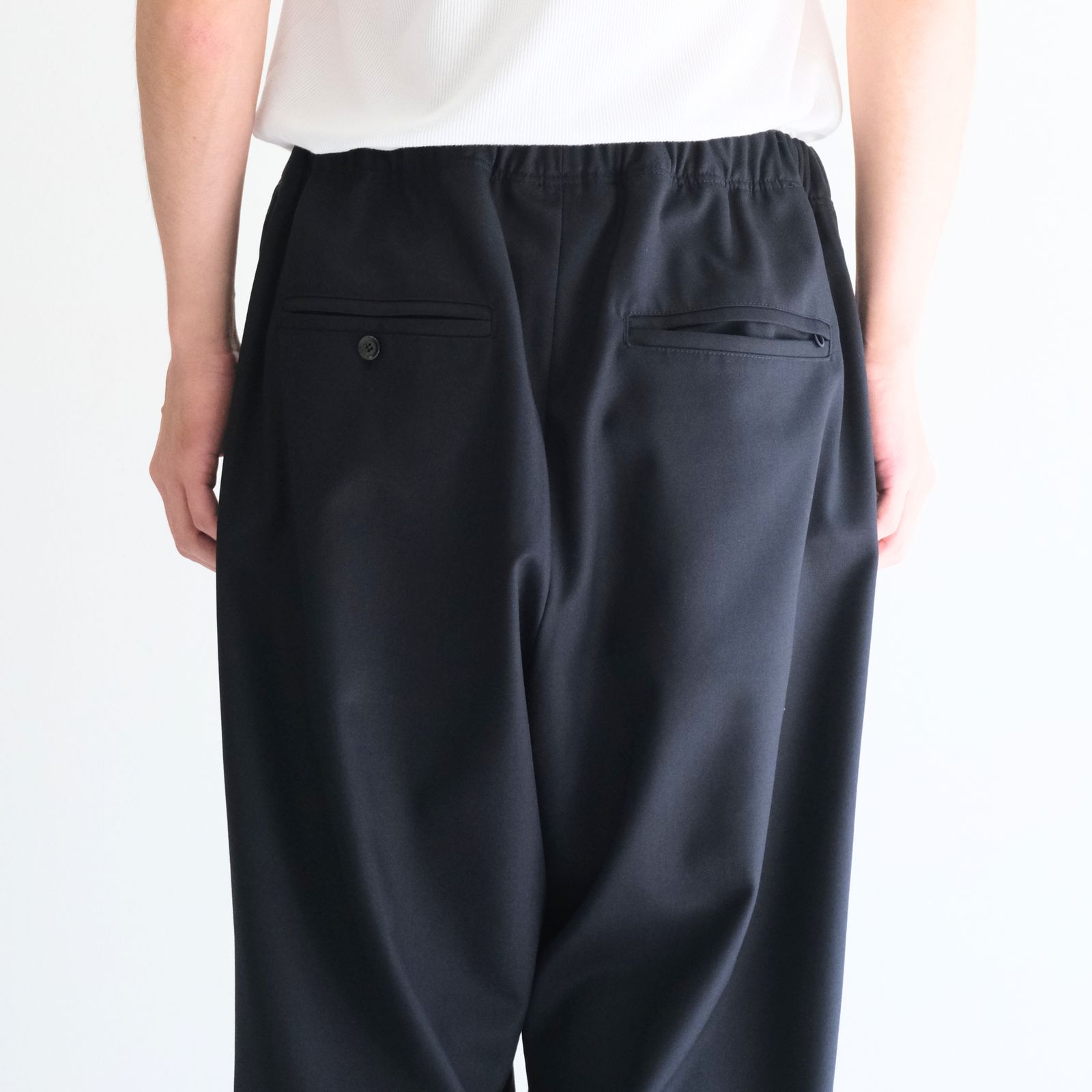 MERELY WOOLEN PINTUCK SLACKS（LIBERTY NAVY）