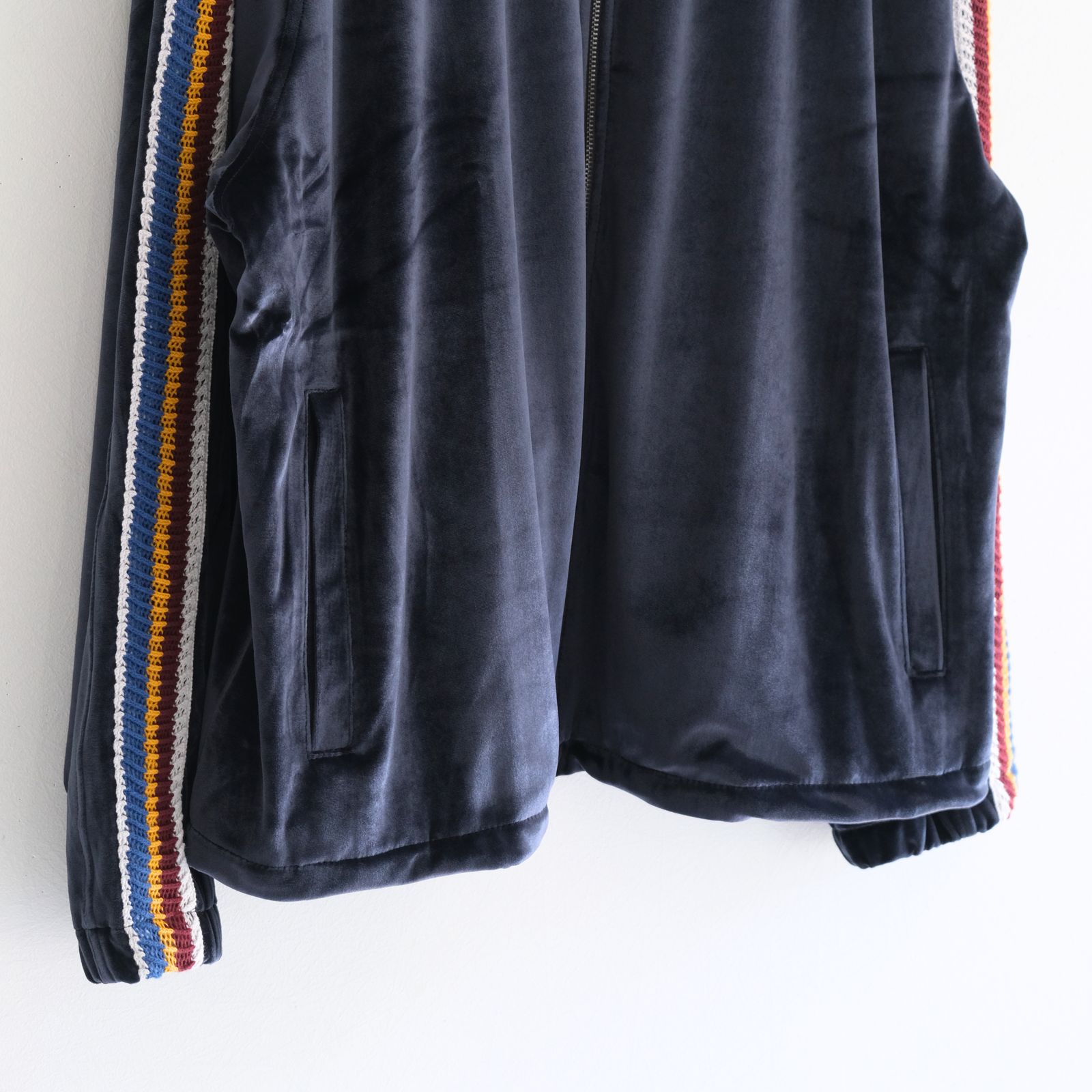 VELOUR TRACK JACKET（NAVY）
