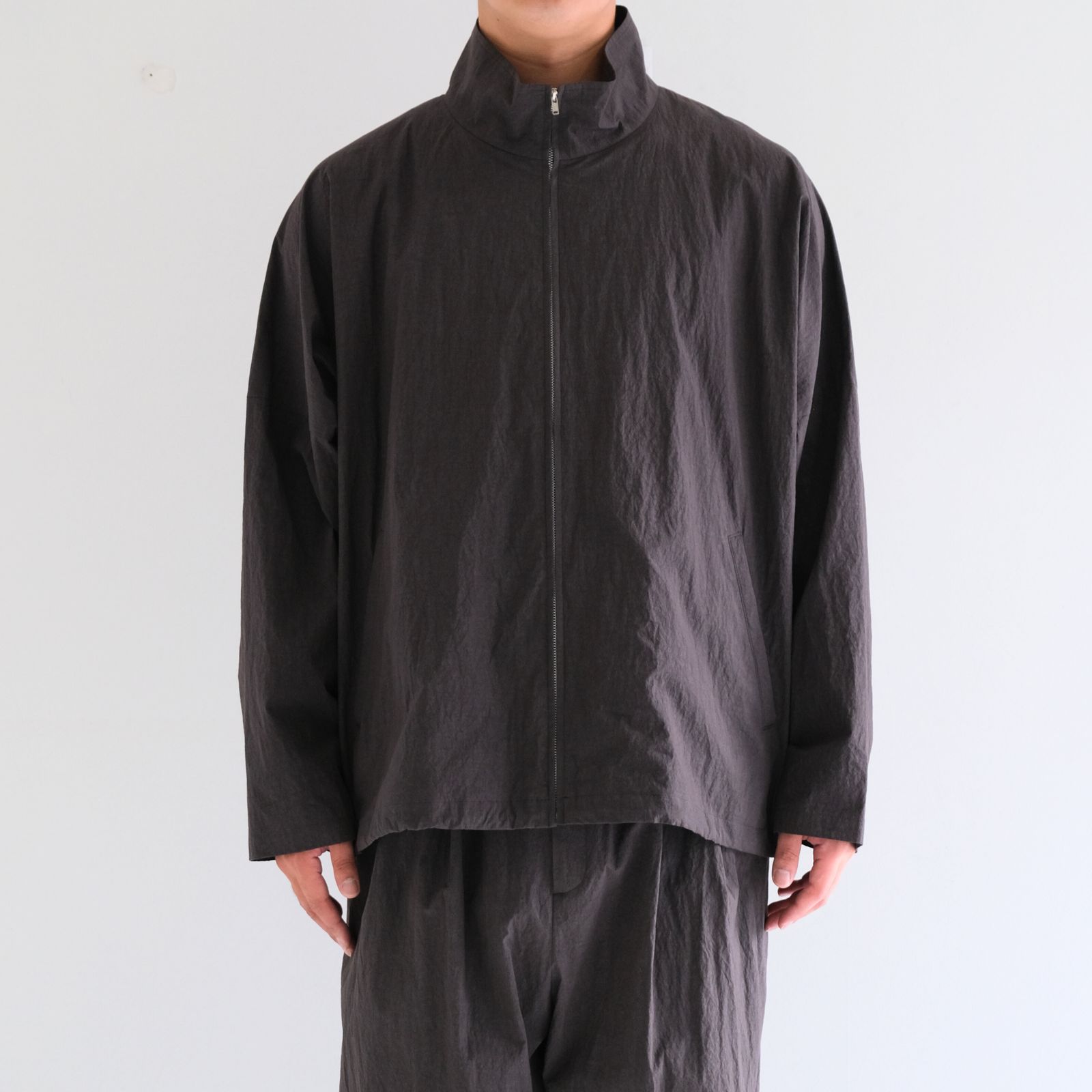 COTTON NYLON TRACK JACKET / トラックジャケット / コットンナイロン / TAUPE