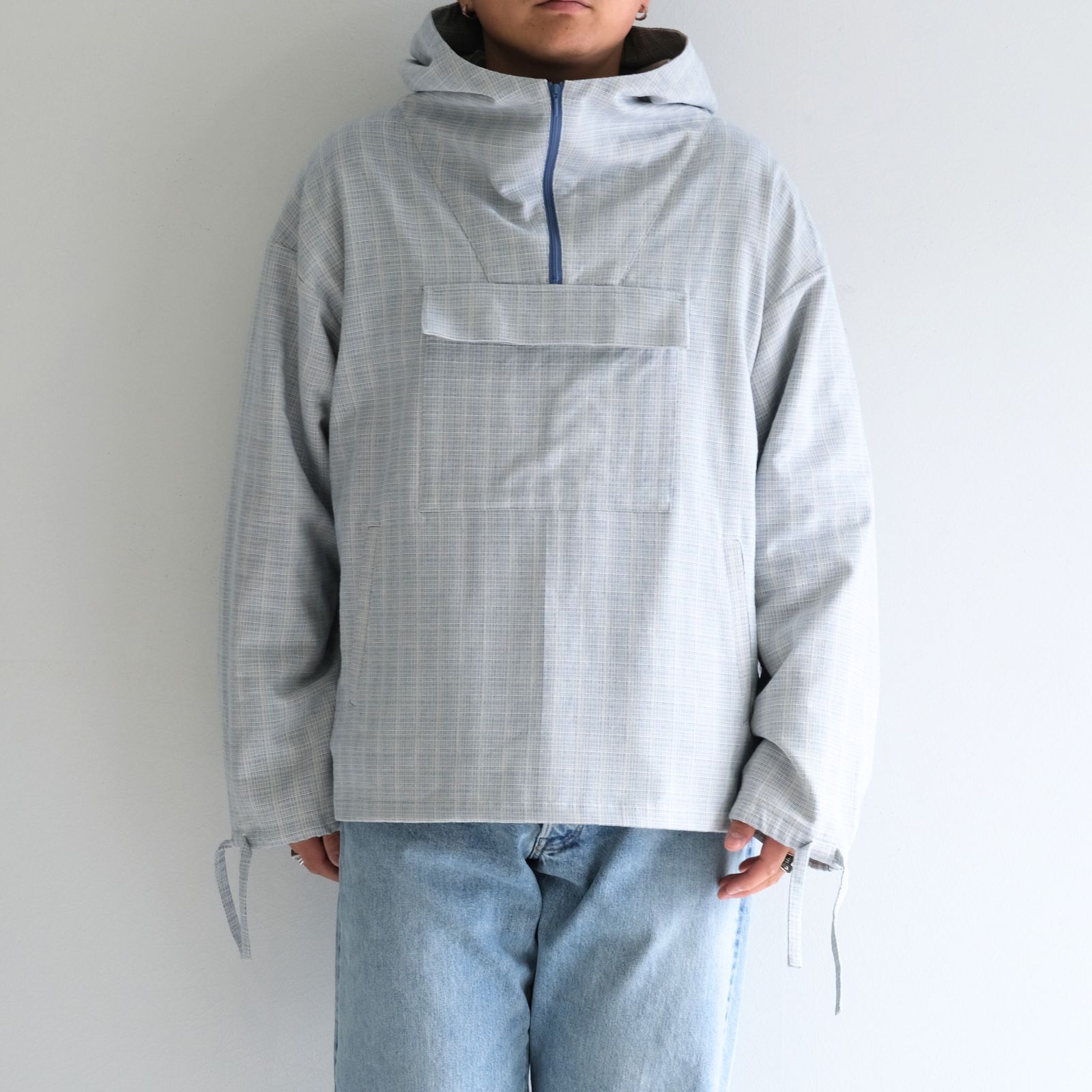 "JONATHAN" Oversized Anorak Parka / アノラックパーカー / L.BLUE