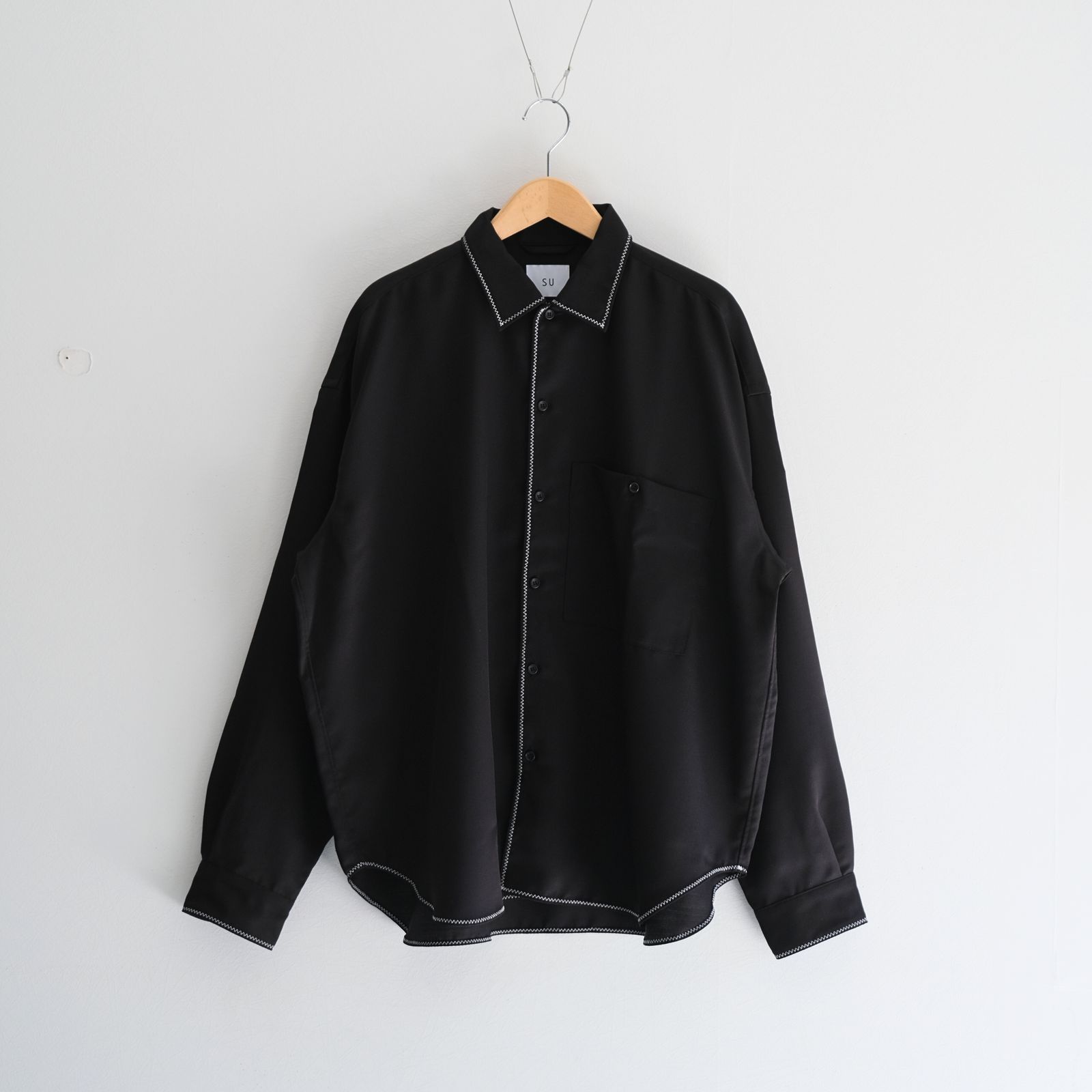 Stitch L/S Shirts / シャツ / 長袖 / Black