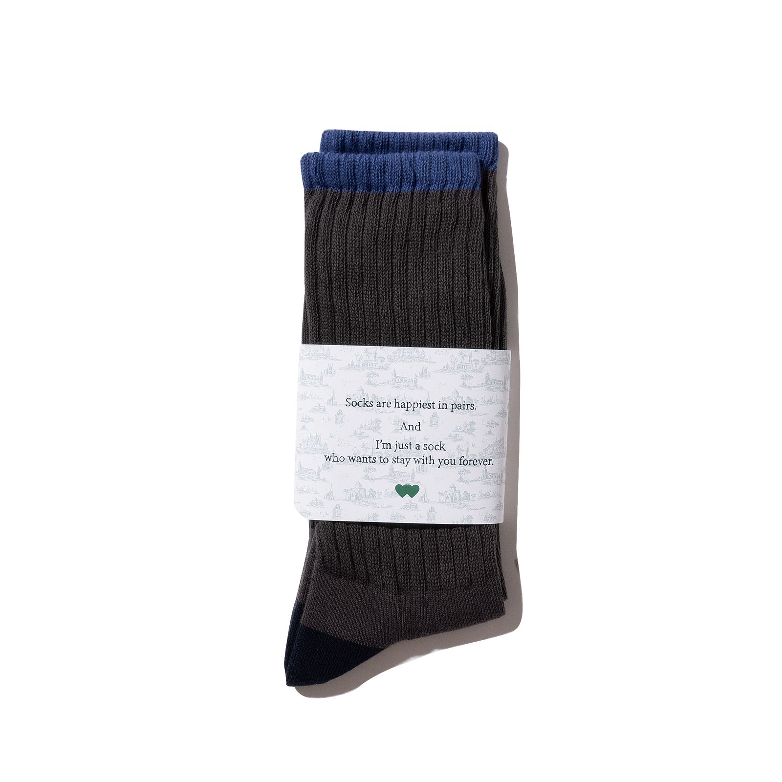 HELLA GREEN Sox / 靴下 / ソックス / リブ編み / BLACK