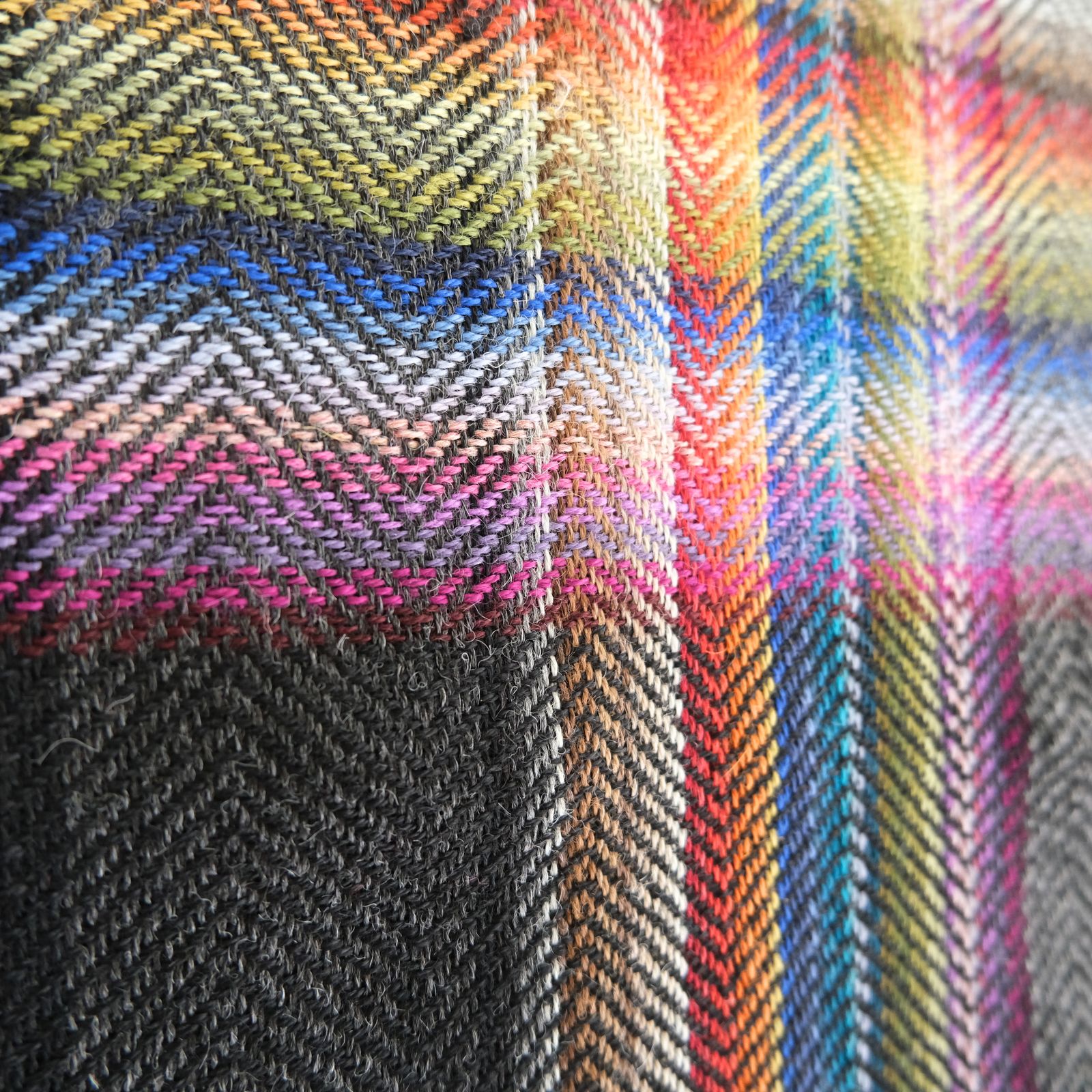【残り1点】Multi Coloured Scarf（Black）