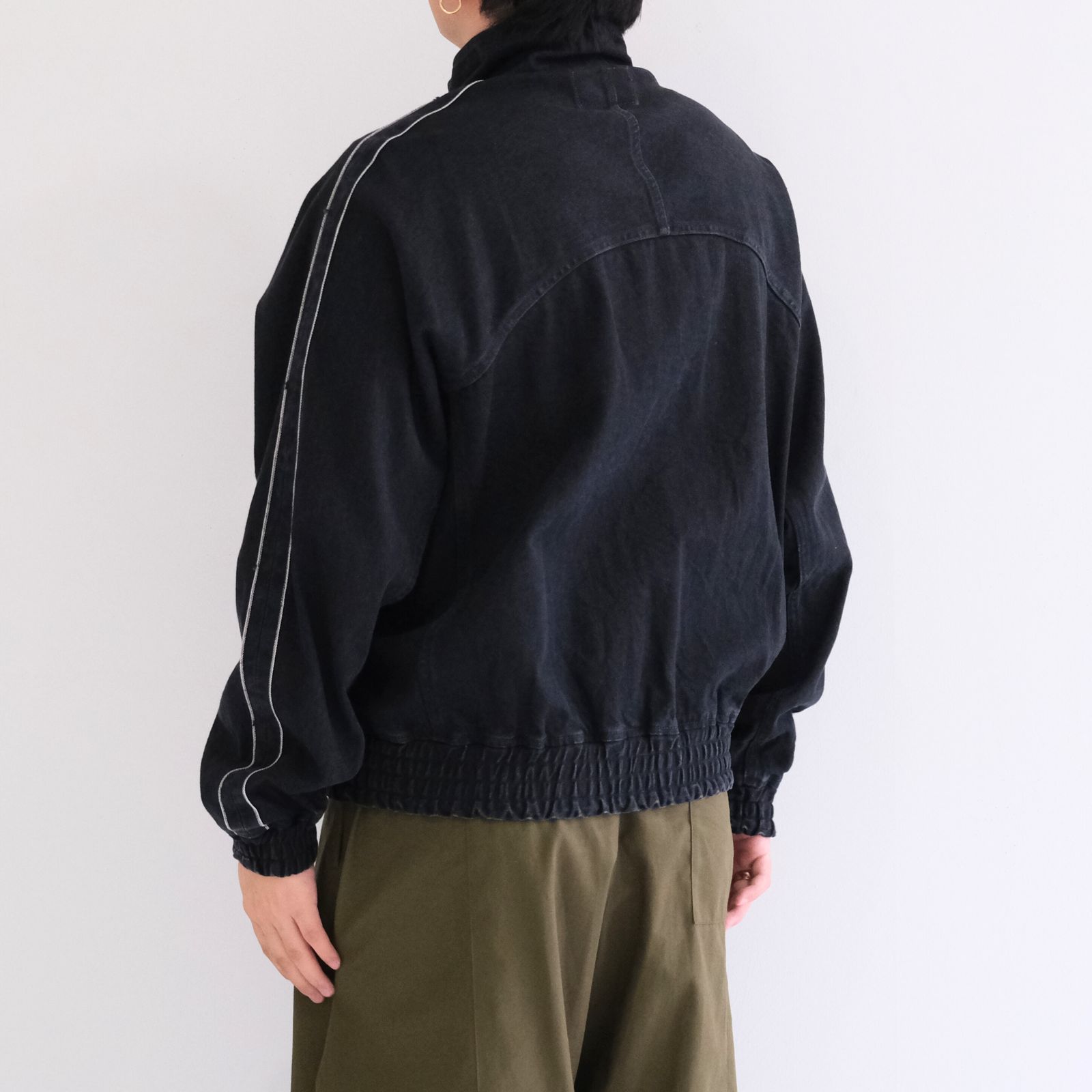 SELVAGE DENIM TRUCK JACKET / トラックジャケット / デニム / セルヴィッチ / BLACK WASH