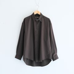 WOOL-POLY STANDARD SHIRT / シャツ / BROWN
