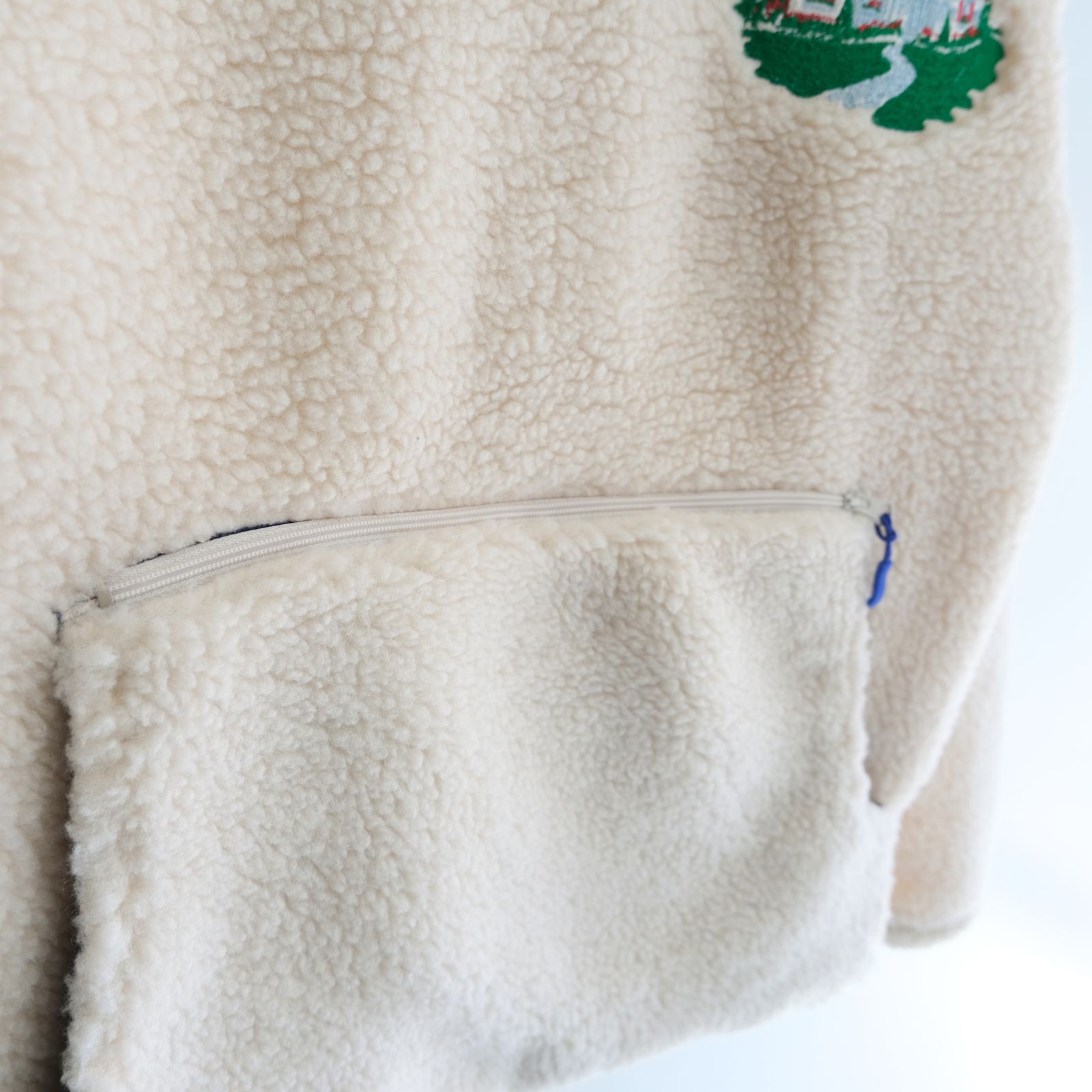 Grass Freece jacket / ジャケット / プルオーバー / フリース / Porlatec / WHITE