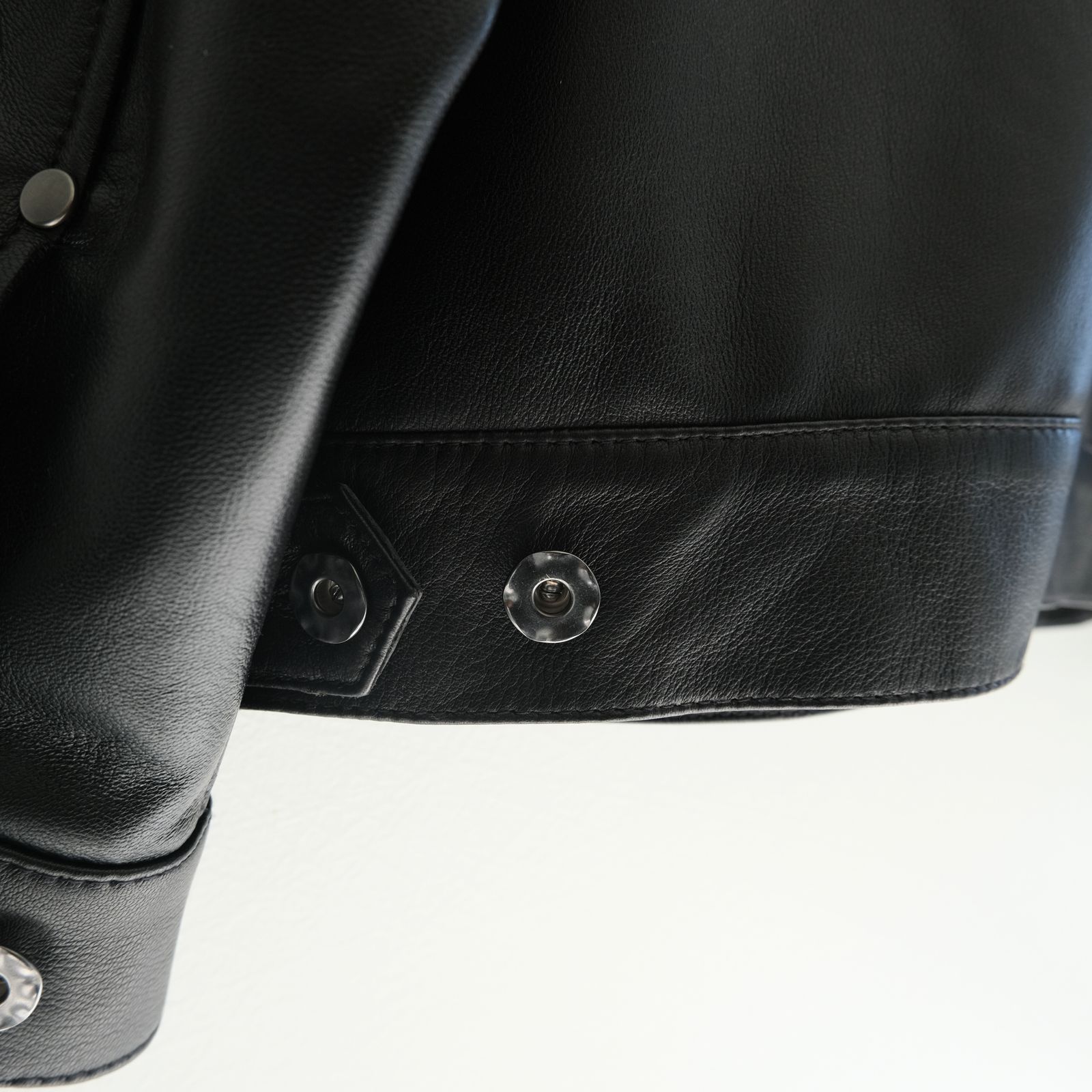 TRUCKER JACKET / ジャケット / レザージャケット / トラッカージャケット / SHEEP SKIN / 羊革 / BLACK