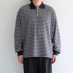Brief Stripe Rugby TEE / ブリーフストライプラグビーTシャツ（NAVY）