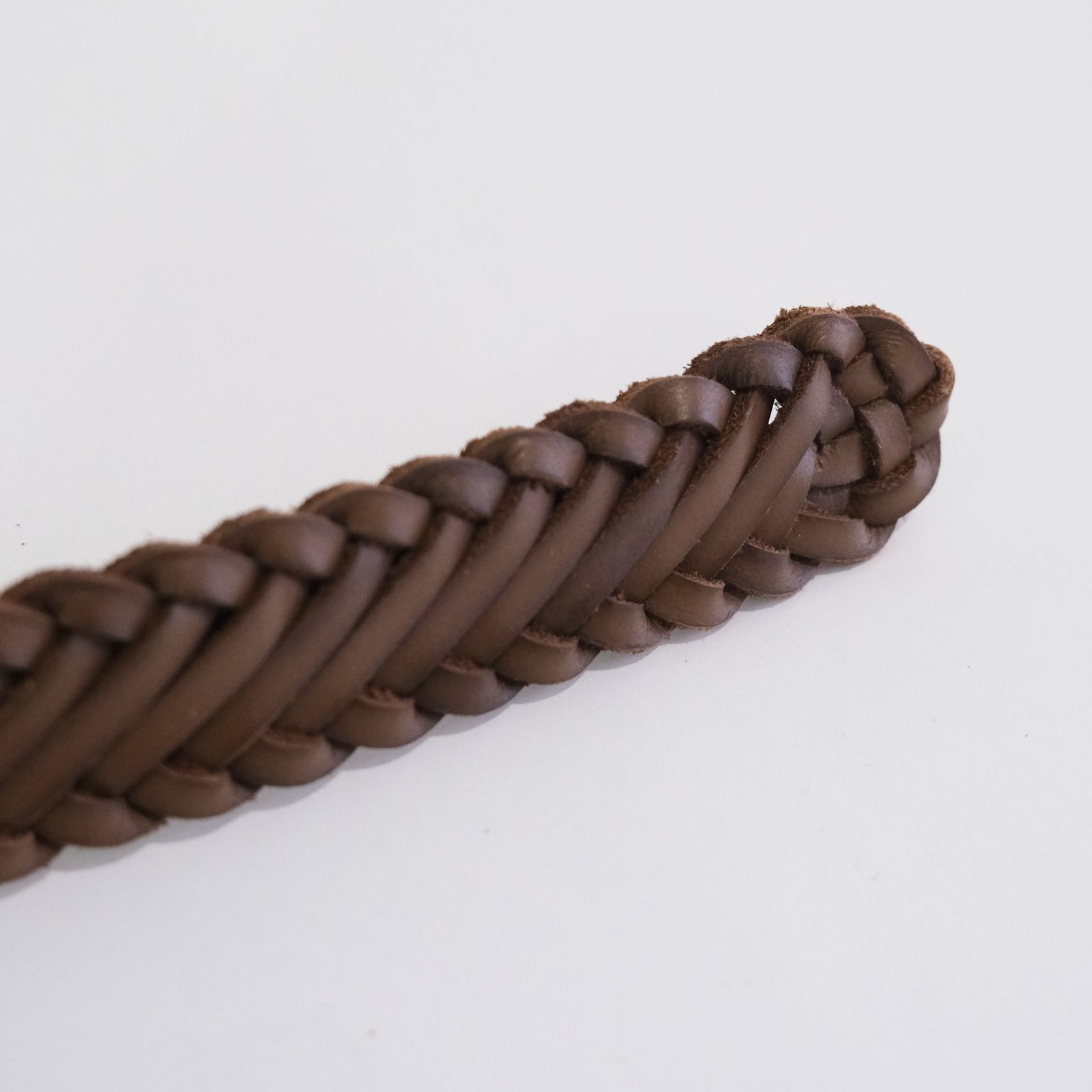HAND BRAIDING LEATHER BELT ‐Cow leather‐ / ベルト / レザー / Brown