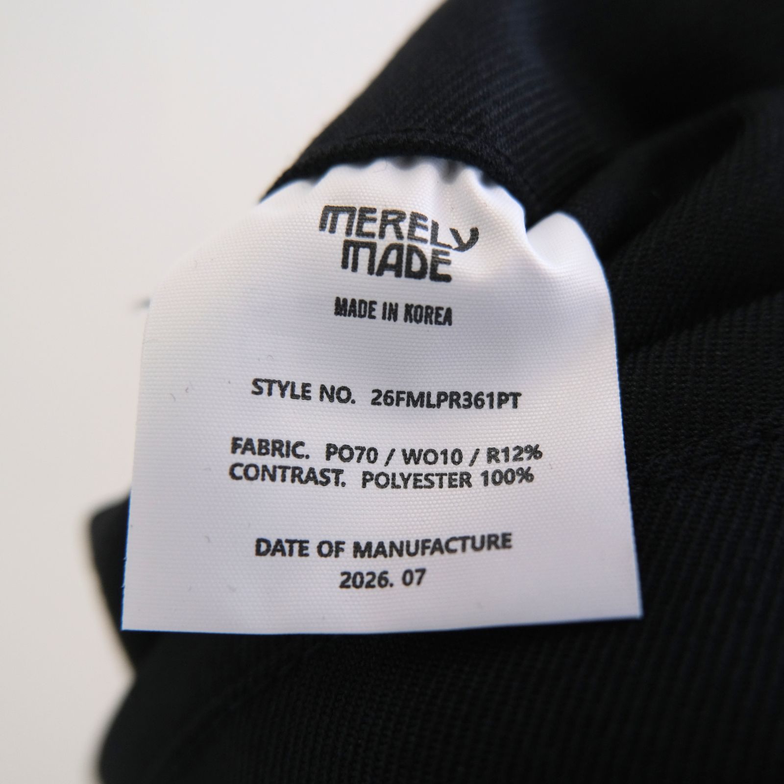 MERELY WOOLEN PINTUCK SLACKS（LIBERTY NAVY）