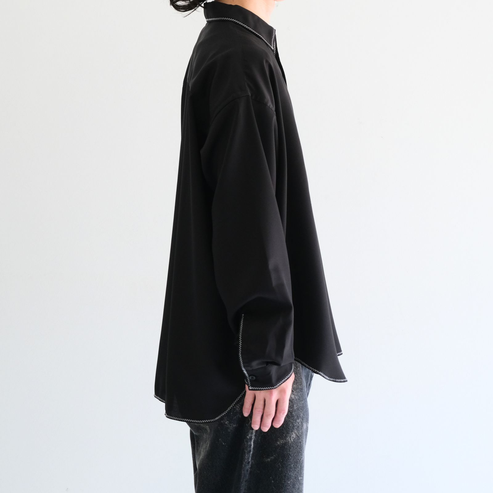Stitch L/S Shirts / スティッチ L/S シャツ（Black）