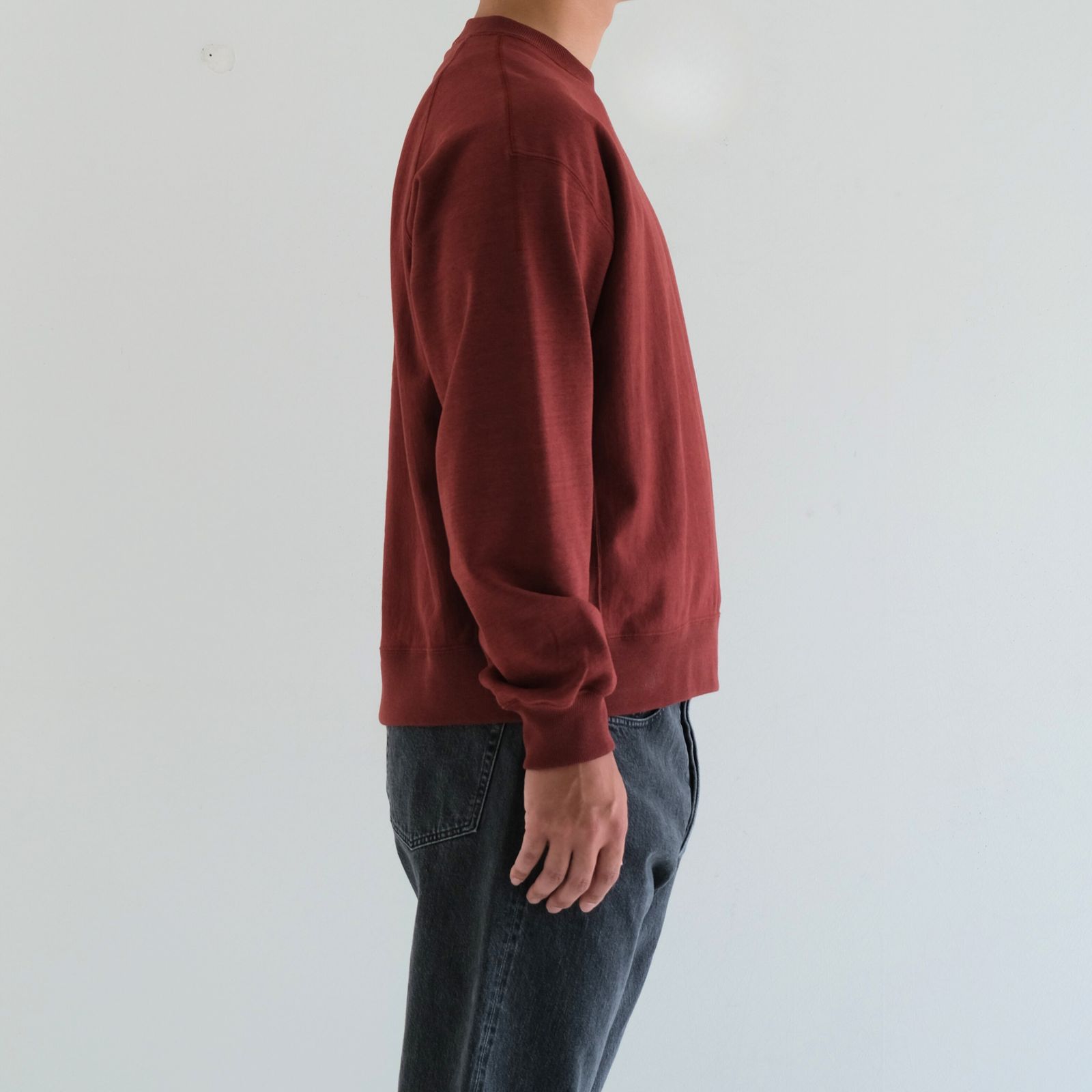 FADED SILKY TERRY RW SWEAT SHIRT / スウェット / REDWOOD